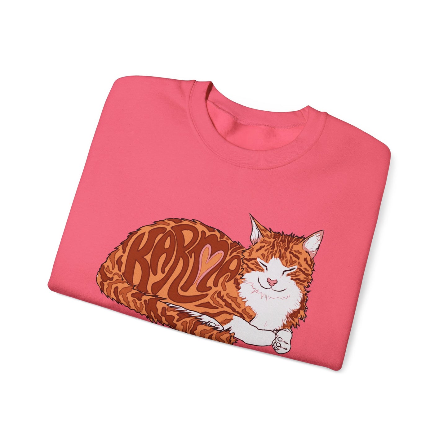 Karma Cat (Unisex Heavy Blend™ Crewneck Sweatshirt)