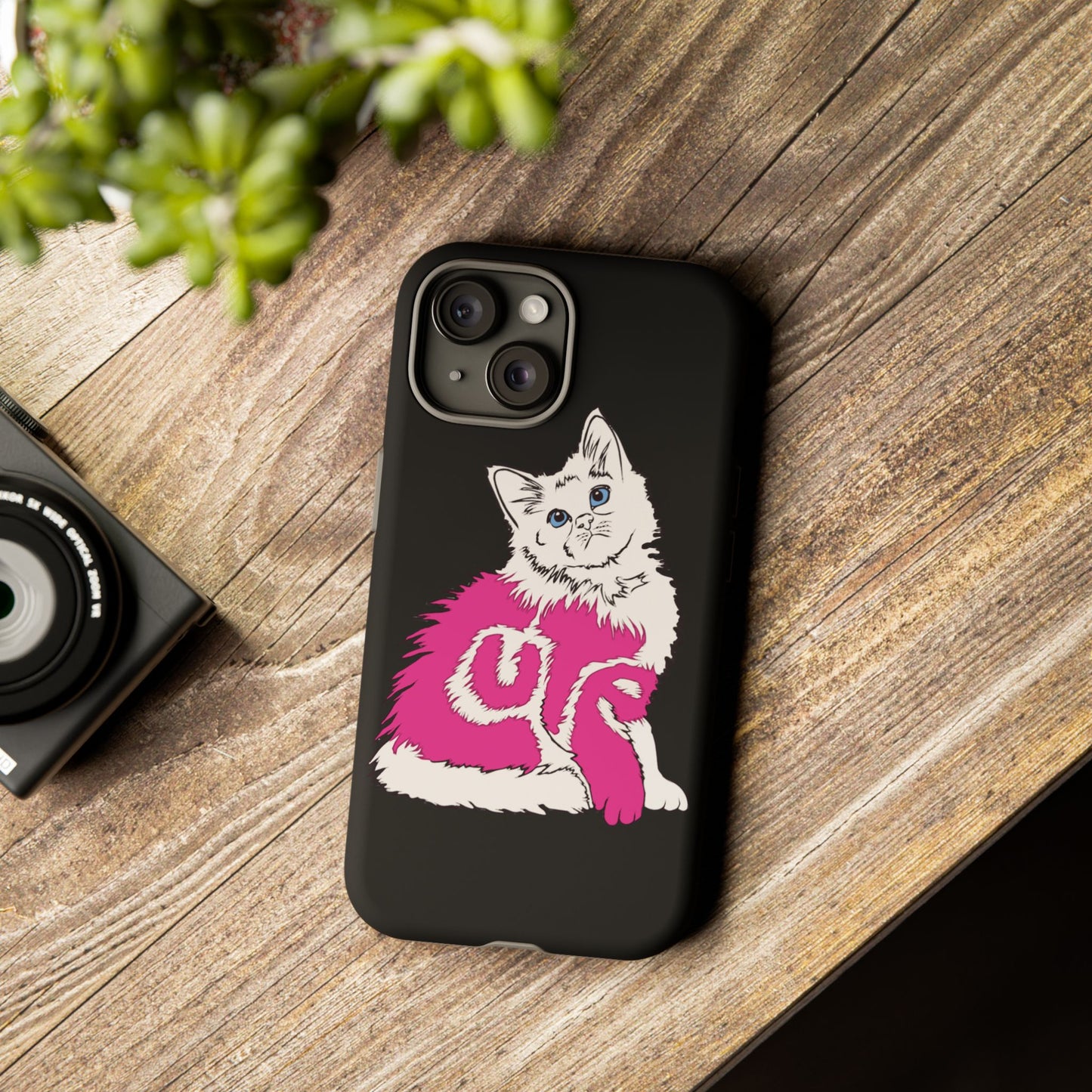 Cute Kitten - (Black Tough Cases)