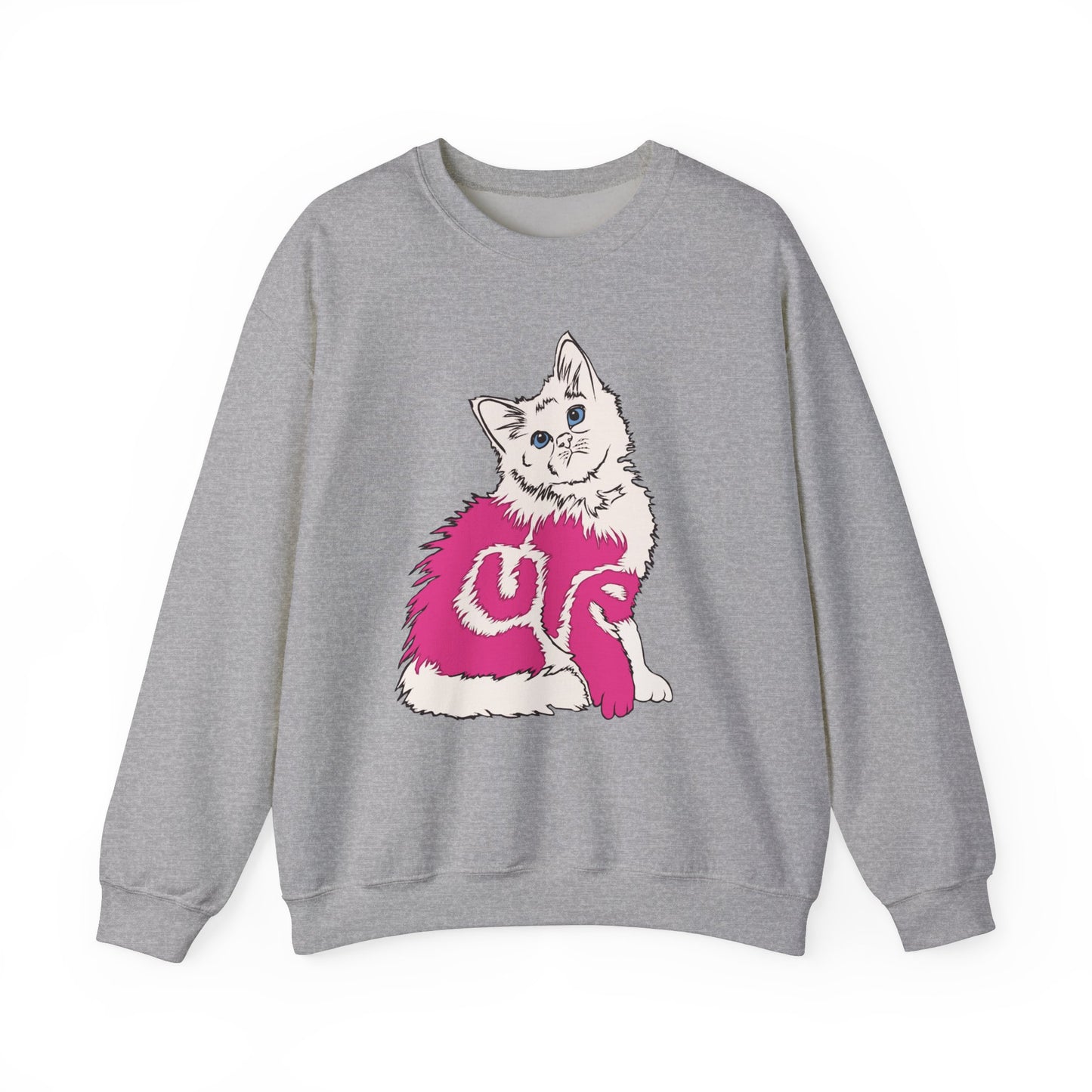 Cute Kitten (Unisex Heavy Blend™ Crewneck Sweatshirt)