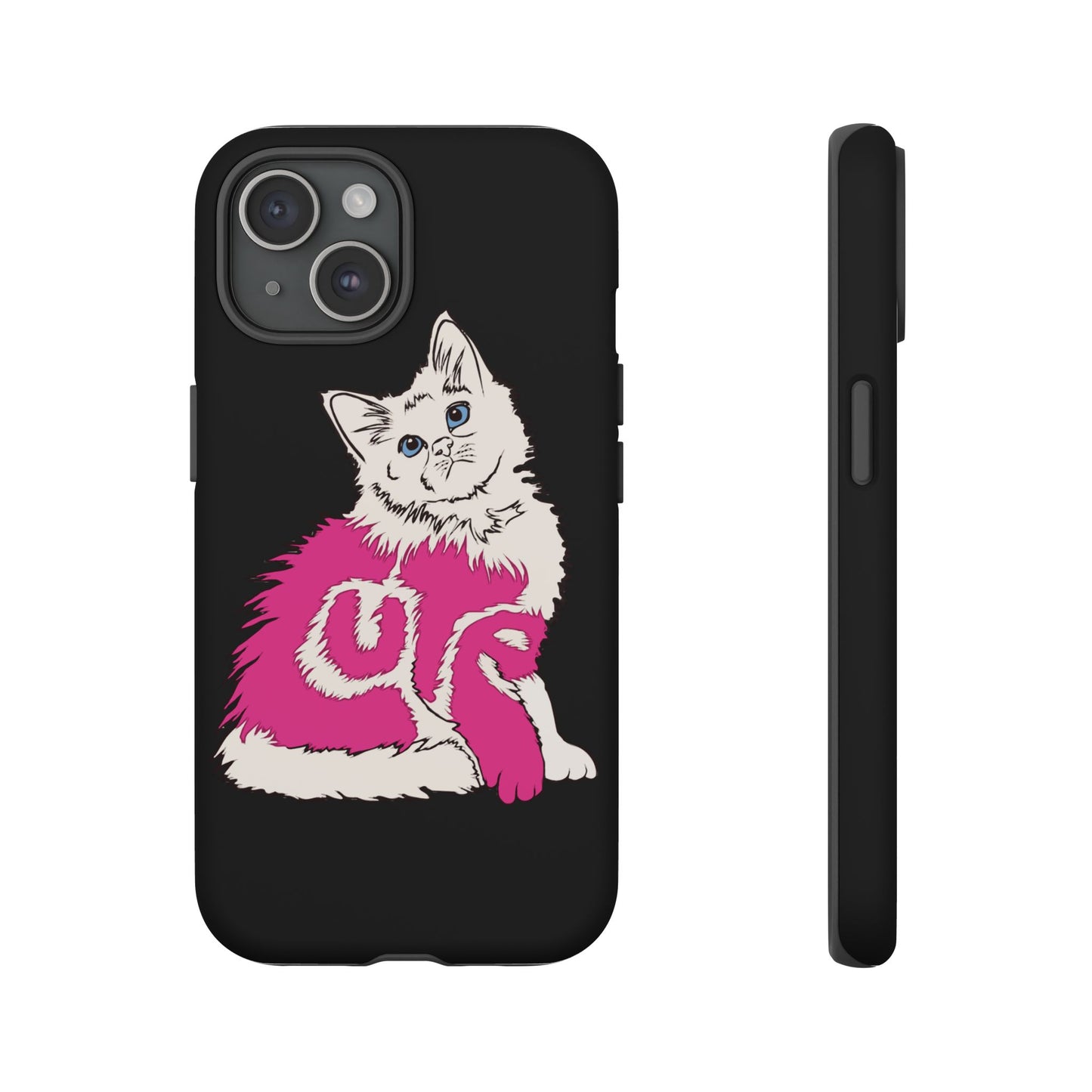 Cute Kitten - (Black Tough Cases)