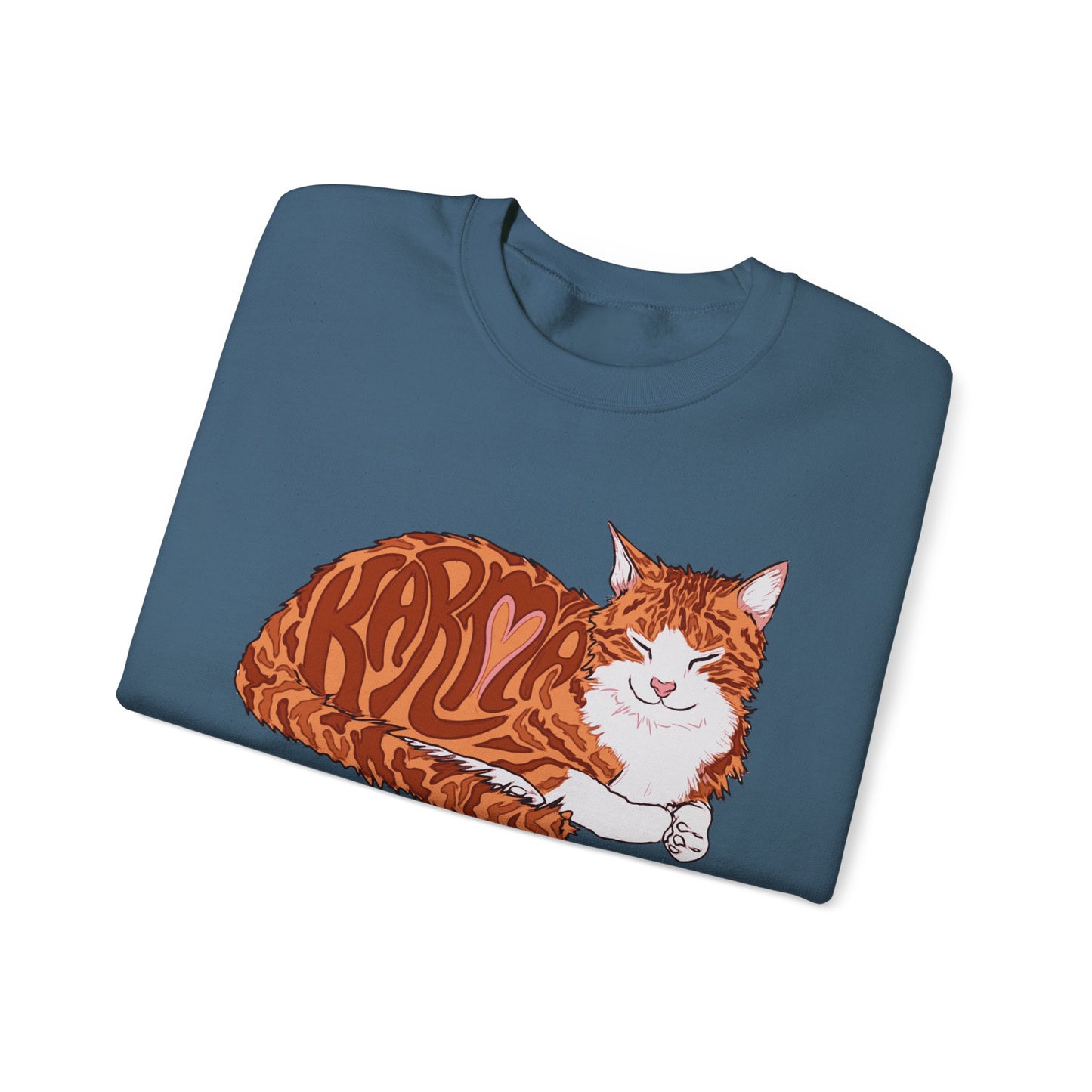 Karma Cat (Unisex Heavy Blend™ Crewneck Sweatshirt)