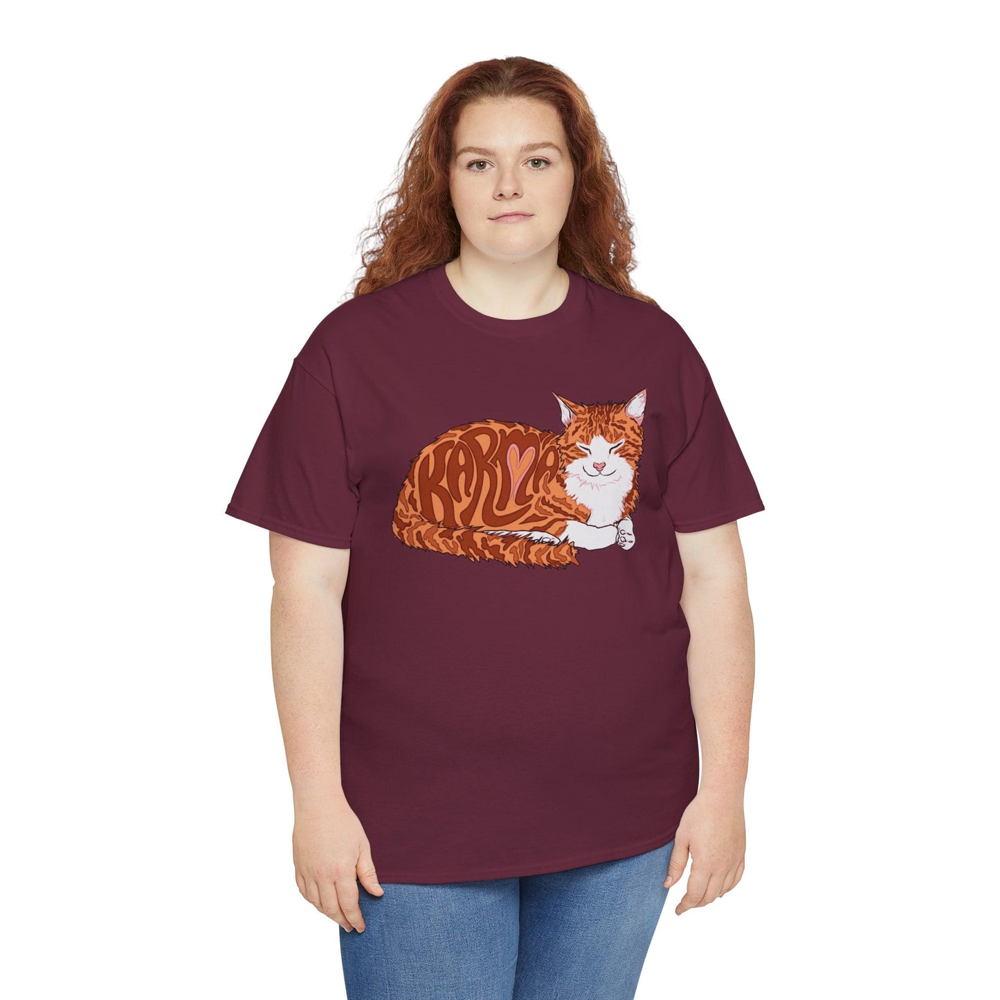 Karma Cat (Unisex Heavy Cotton Tee)