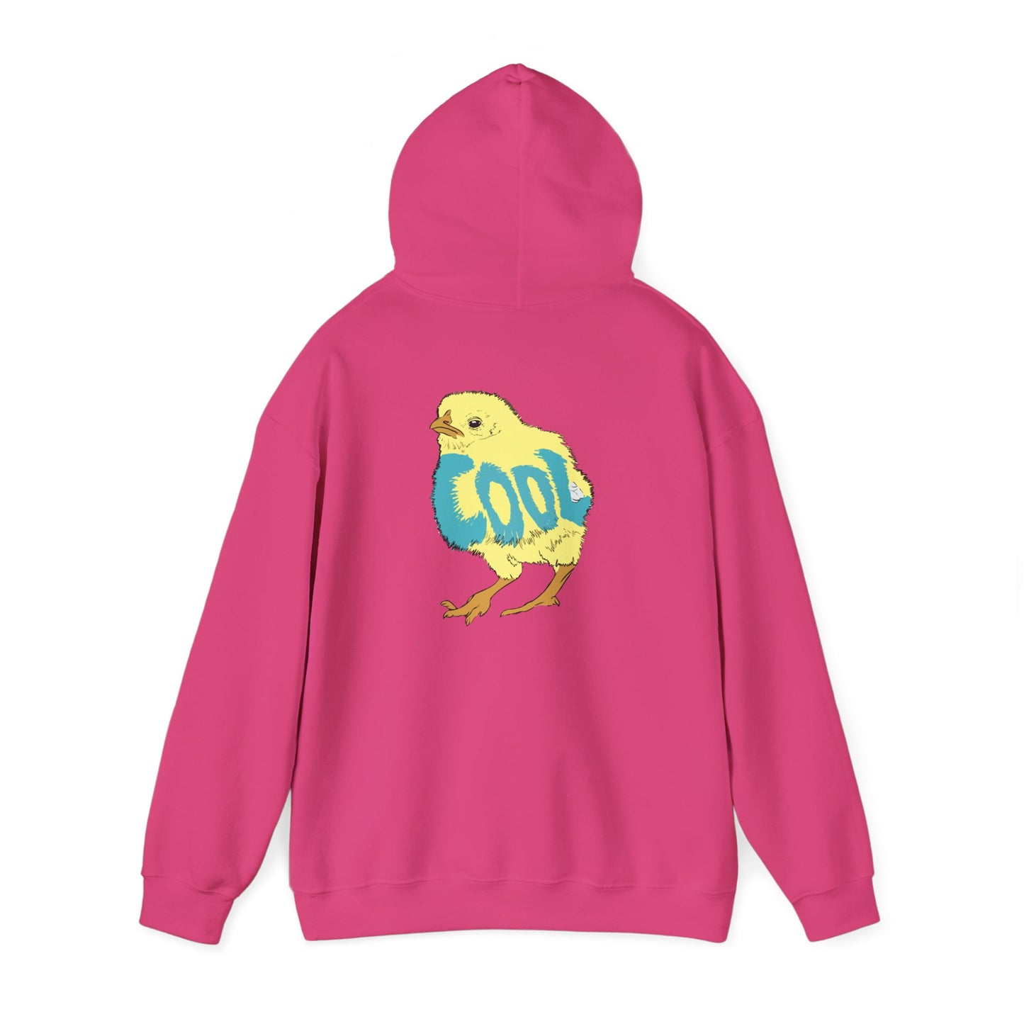 Cool Chick Back-side (Unisex Heavy Blend™ Hooded Sweatshirt)