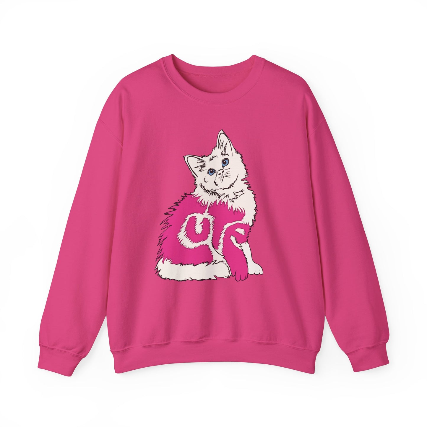 Cute Kitten (Unisex Heavy Blend™ Crewneck Sweatshirt)
