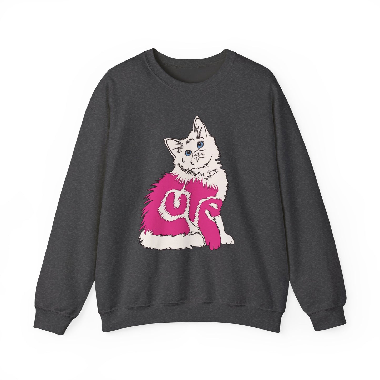 Cute Kitten (Unisex Heavy Blend™ Crewneck Sweatshirt)