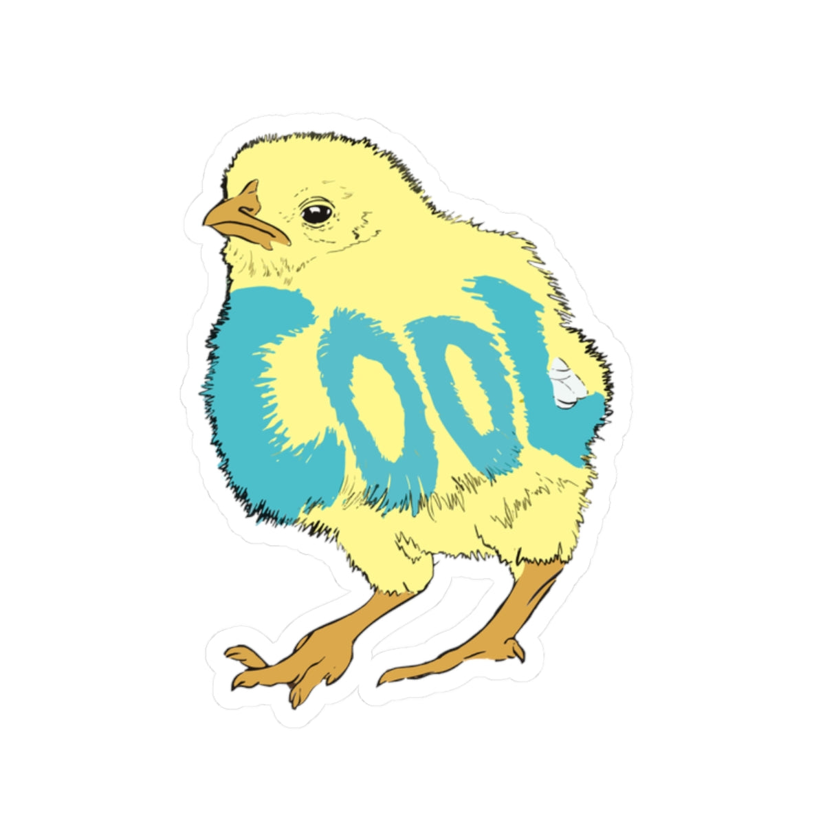 Cool Chick Kiss-Cut Sticker | Fun & Whimsical Decor for Laptops and Notebooks