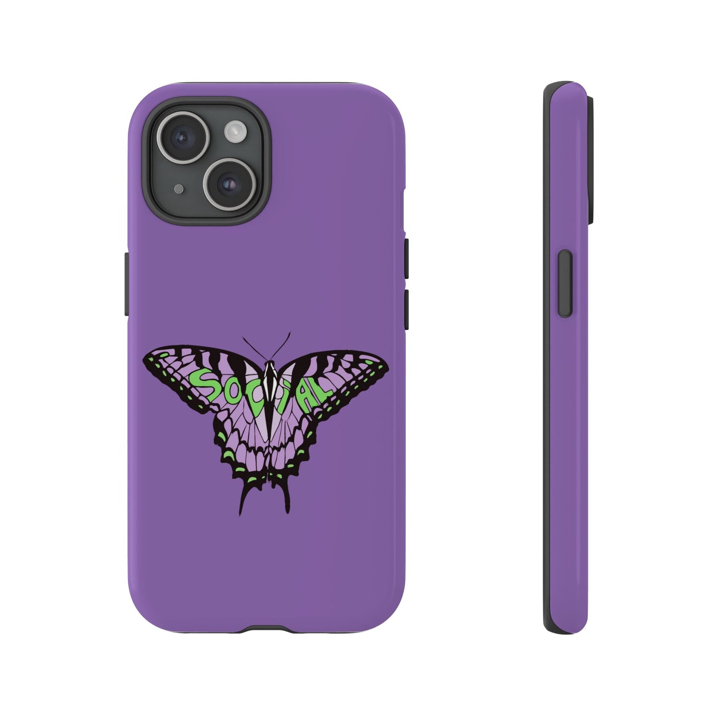 Social Butterfly green/purple (Tough Cases)