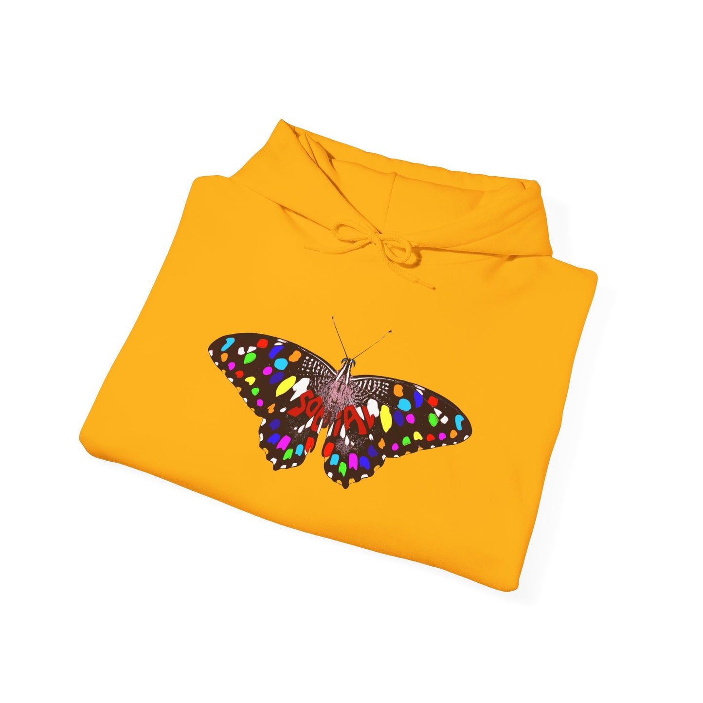 Social Butterfly Multi (Unisex Heavy Blend™ Hooded Sweatshirt)