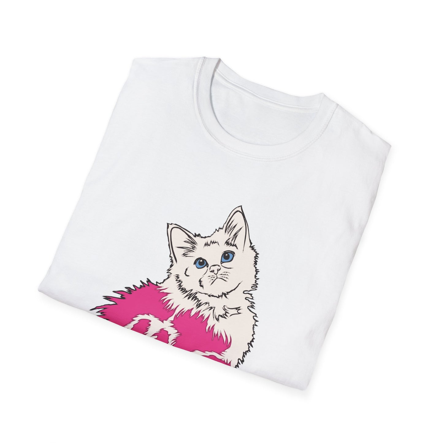 Cute Kitten (Unisex Softstyle T-Shirt)