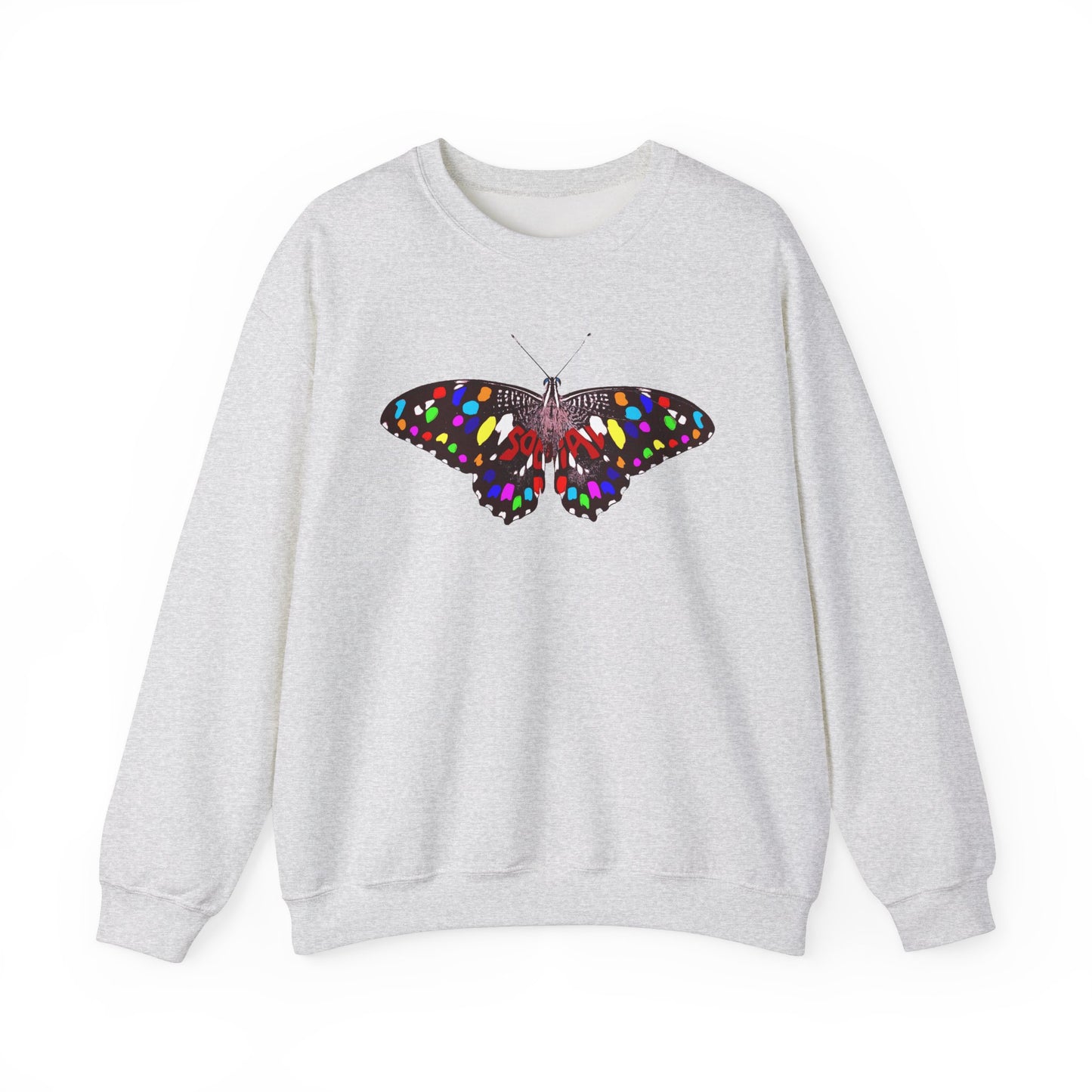 Social Butterfly Multi (Unisex Heavy Blend™ Crewneck Sweatshirt)