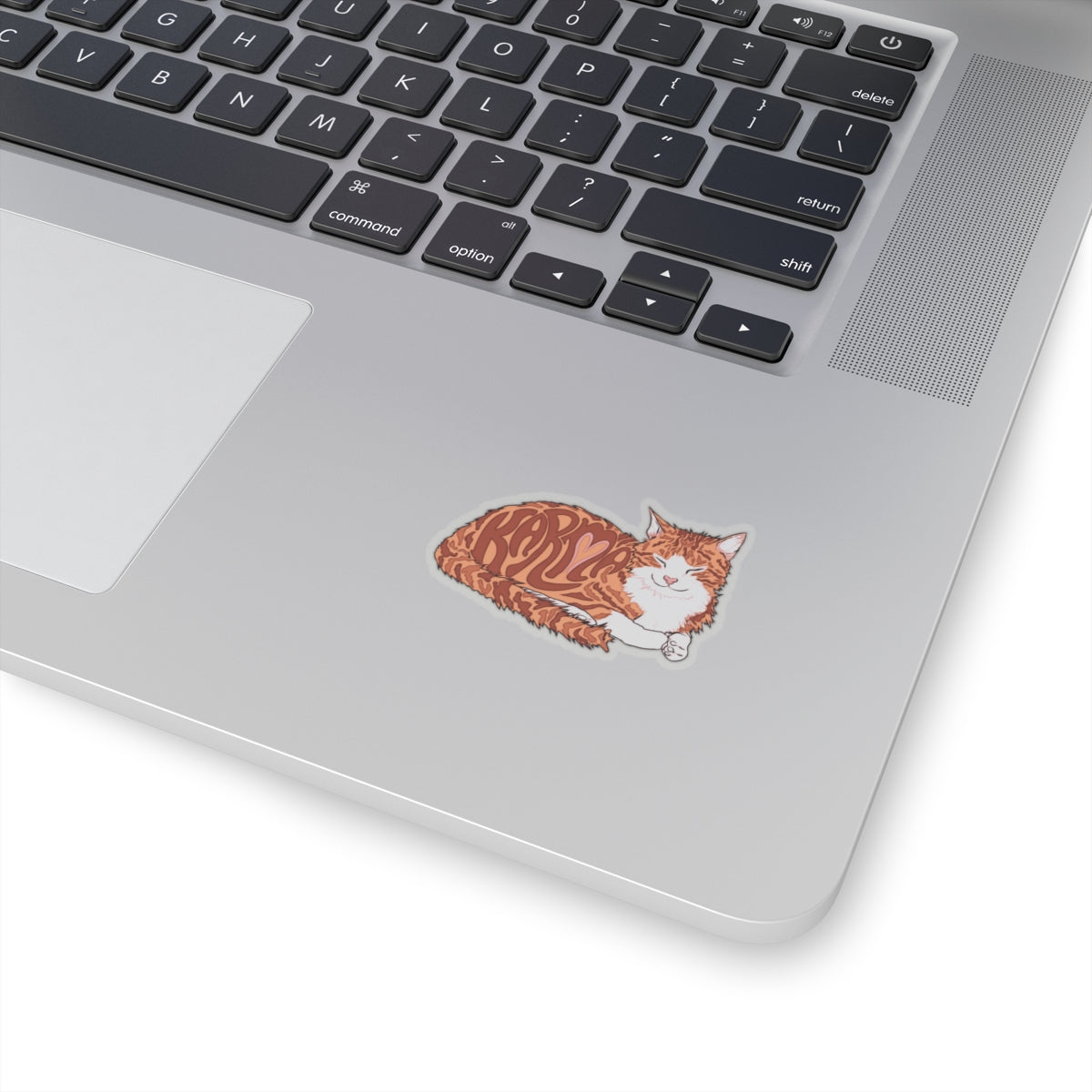 Karma Cat Kiss-Cut Sticker - Cute Cat Design for Pet Lovers