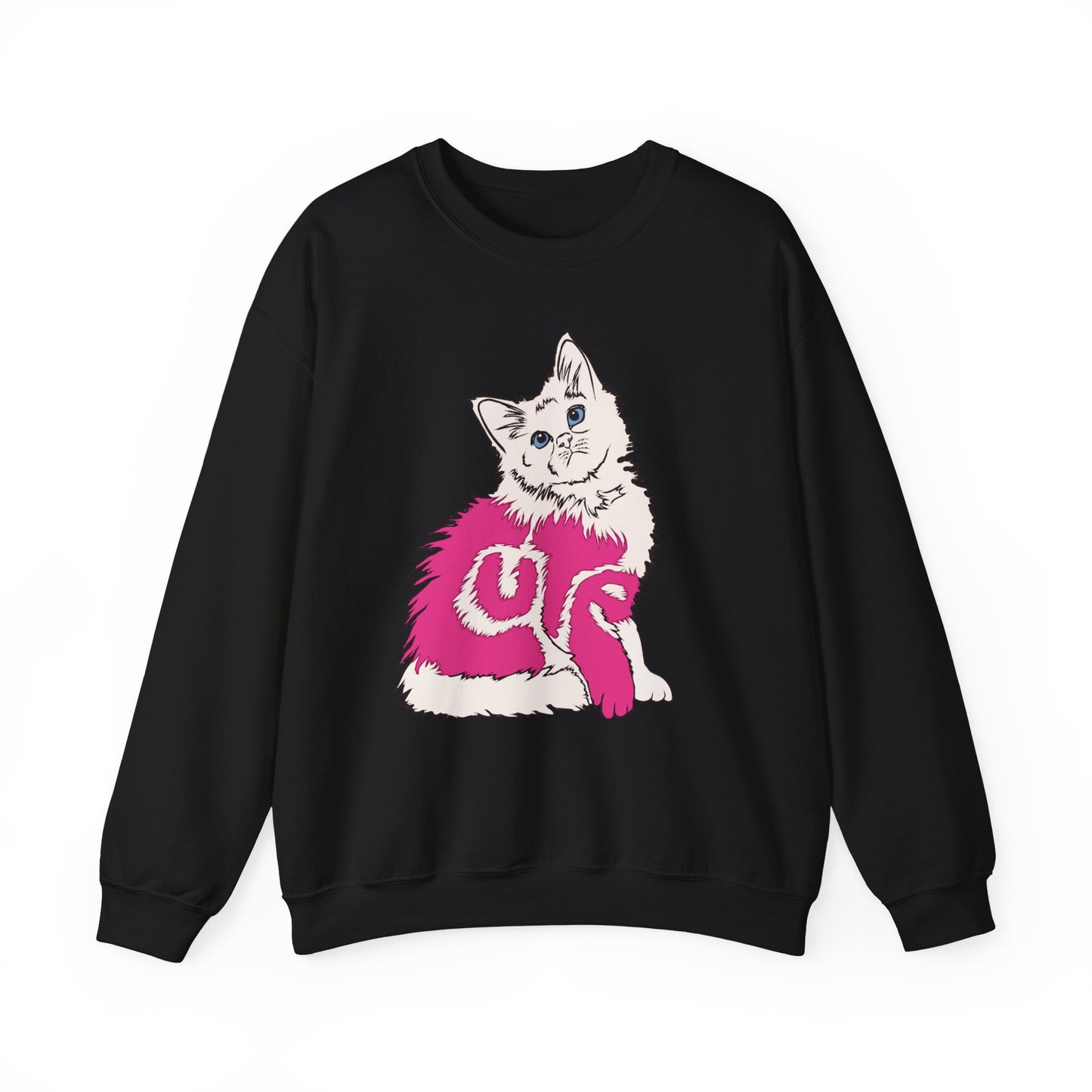 Cute Kitten (Unisex Heavy Blend™ Crewneck Sweatshirt)