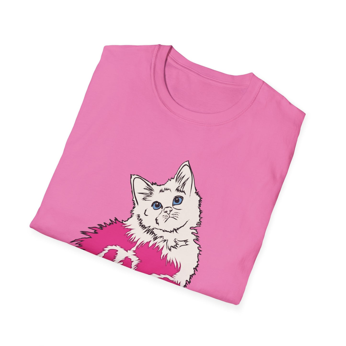 Cute Kitten (Unisex Softstyle T-Shirt)