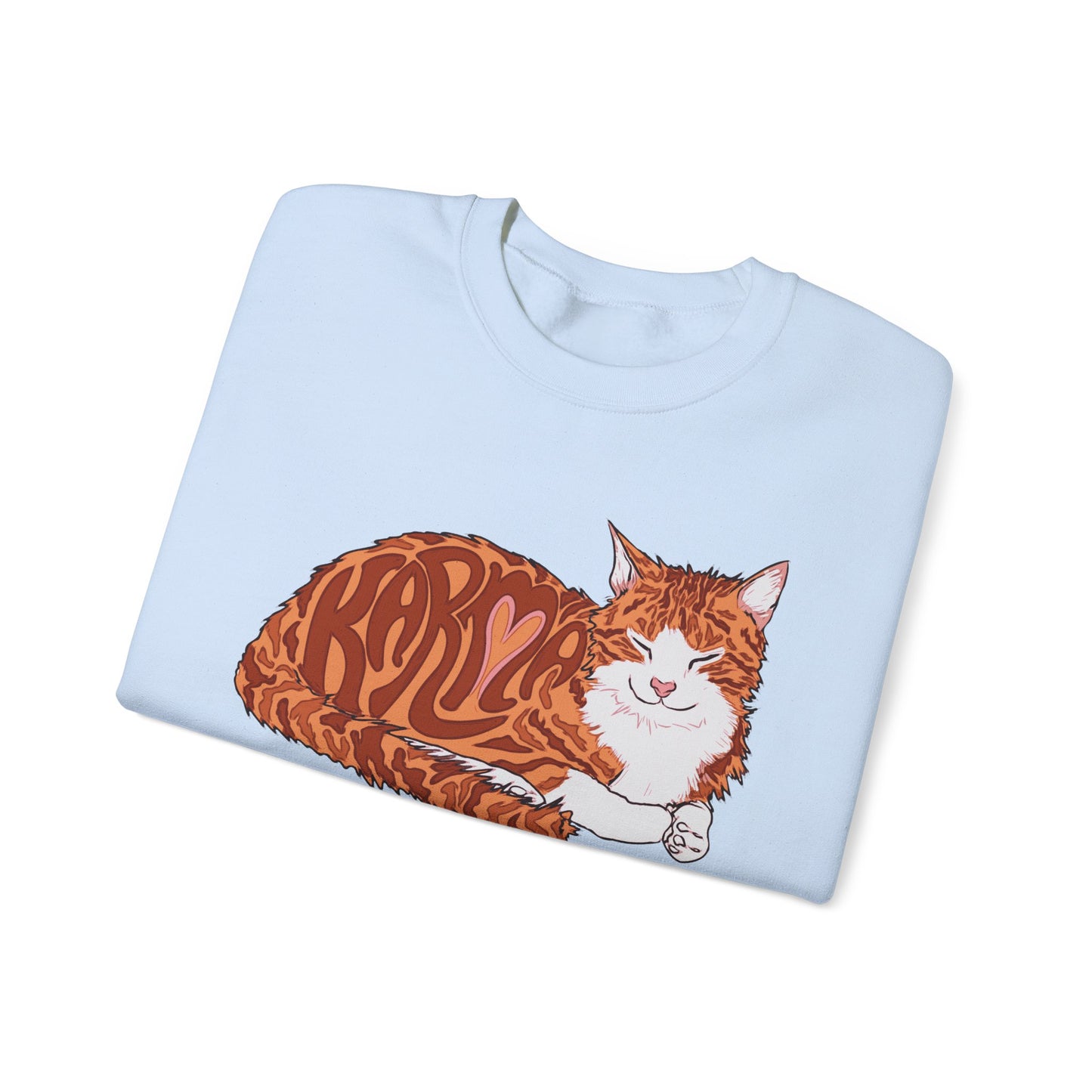 Karma Cat (Unisex Heavy Blend™ Crewneck Sweatshirt)