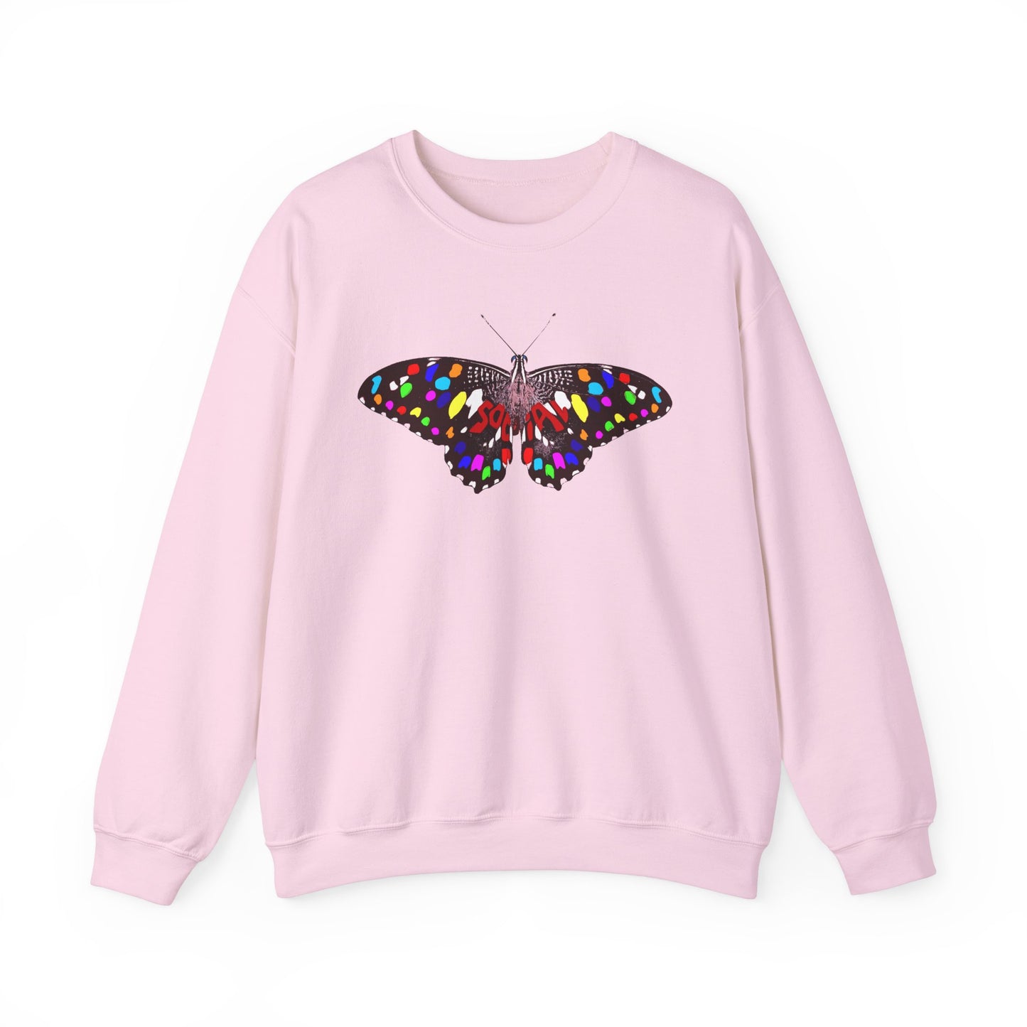 Social Butterfly Multi (Unisex Heavy Blend™ Crewneck Sweatshirt)