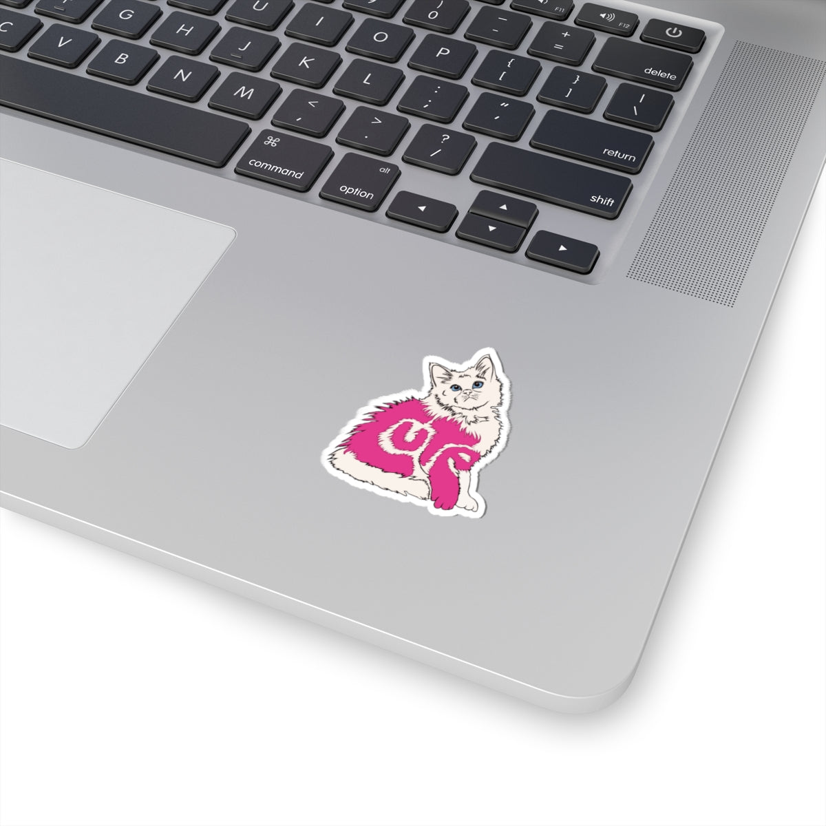 Cute Cat Pink Kiss-Cut Sticker for Pet Lovers