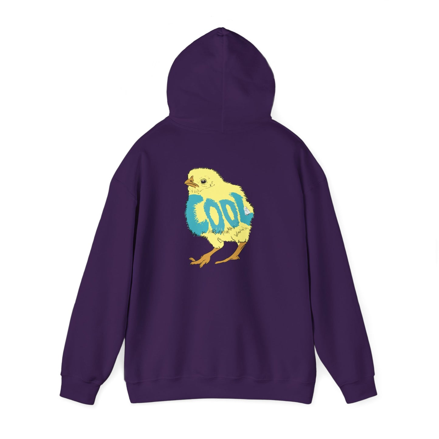Cool Chick Back-side (Unisex Heavy Blend™ Hooded Sweatshirt)