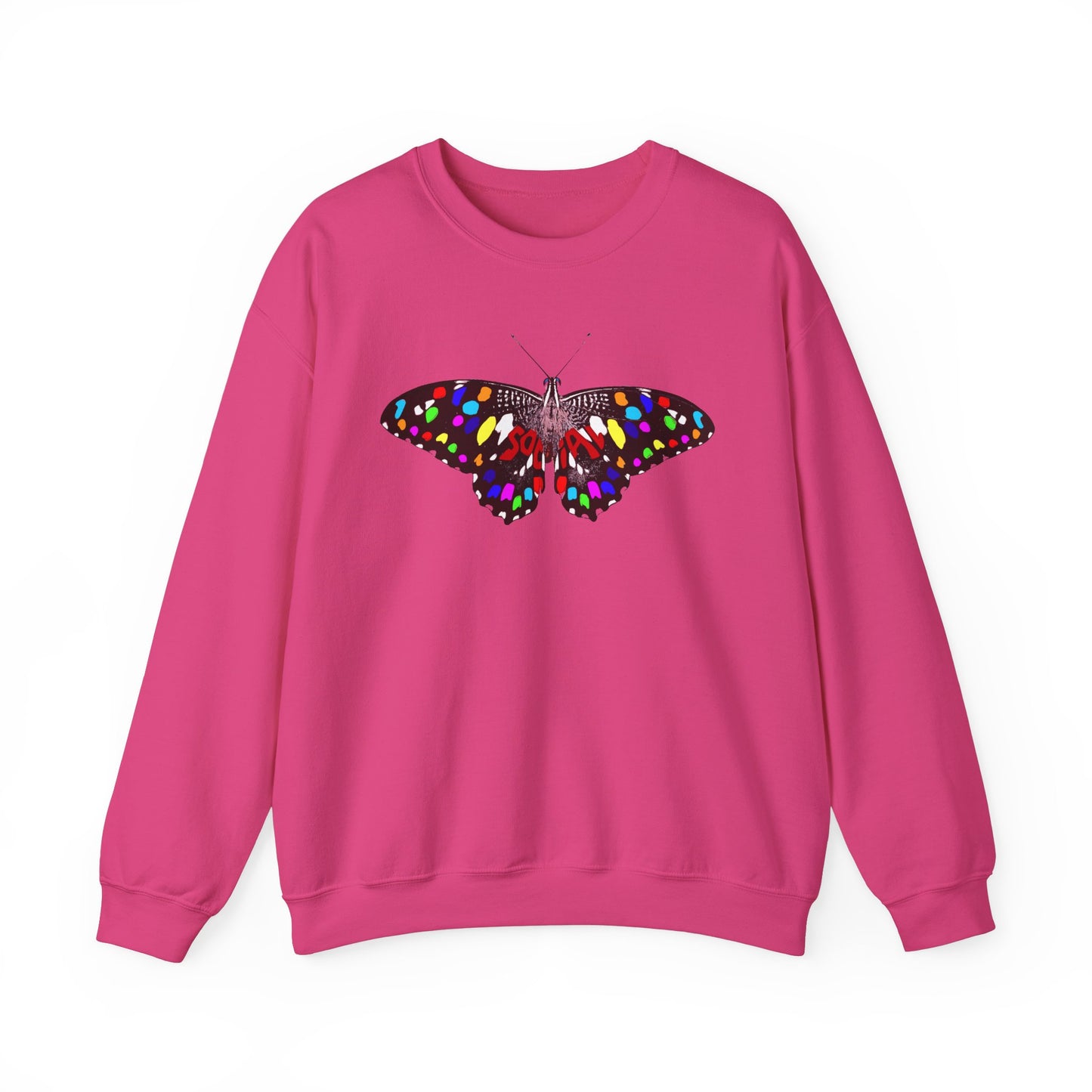 Social Butterfly Multi (Unisex Heavy Blend™ Crewneck Sweatshirt)