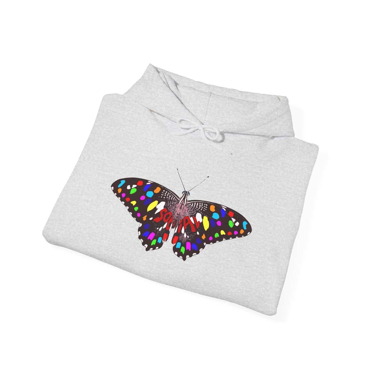 Social Butterfly Multi (Unisex Heavy Blend™ Hooded Sweatshirt)