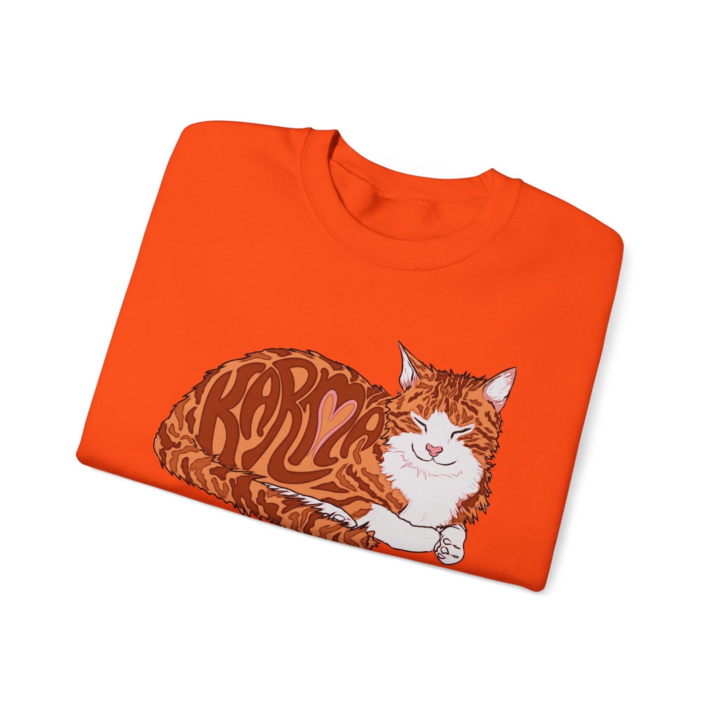 Karma Cat (Unisex Heavy Blend™ Crewneck Sweatshirt)