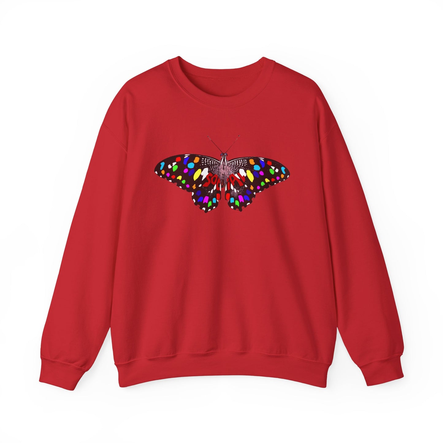 Social Butterfly Multi (Unisex Heavy Blend™ Crewneck Sweatshirt)