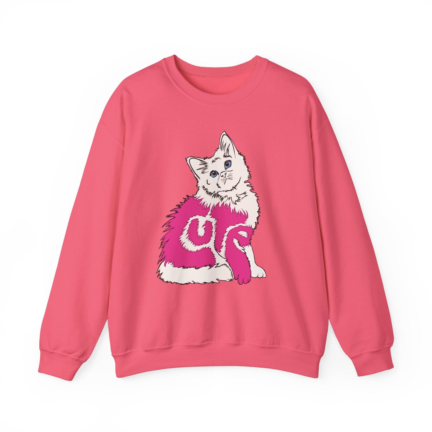 Cute Kitten (Unisex Heavy Blend™ Crewneck Sweatshirt)