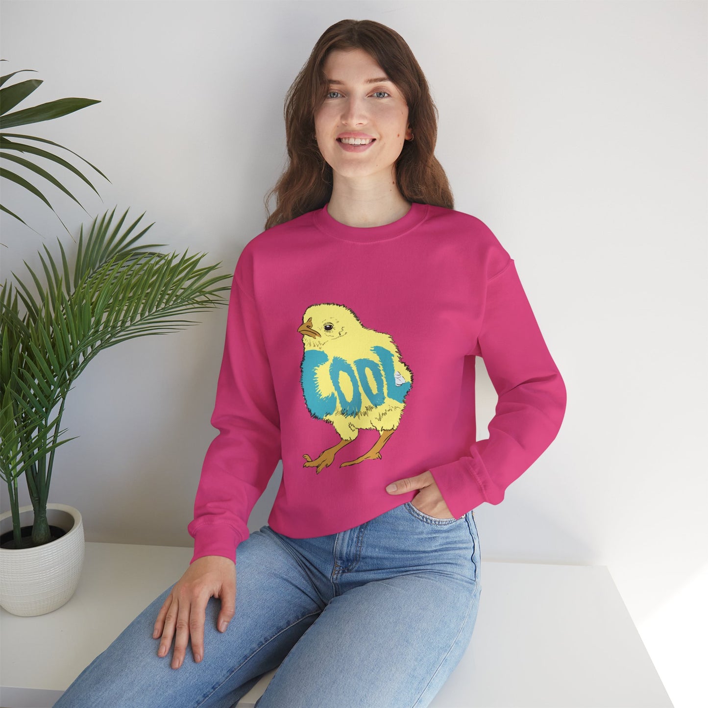 Cool Chick (Unisex Heavy Blend™ Crewneck Sweatshirt)