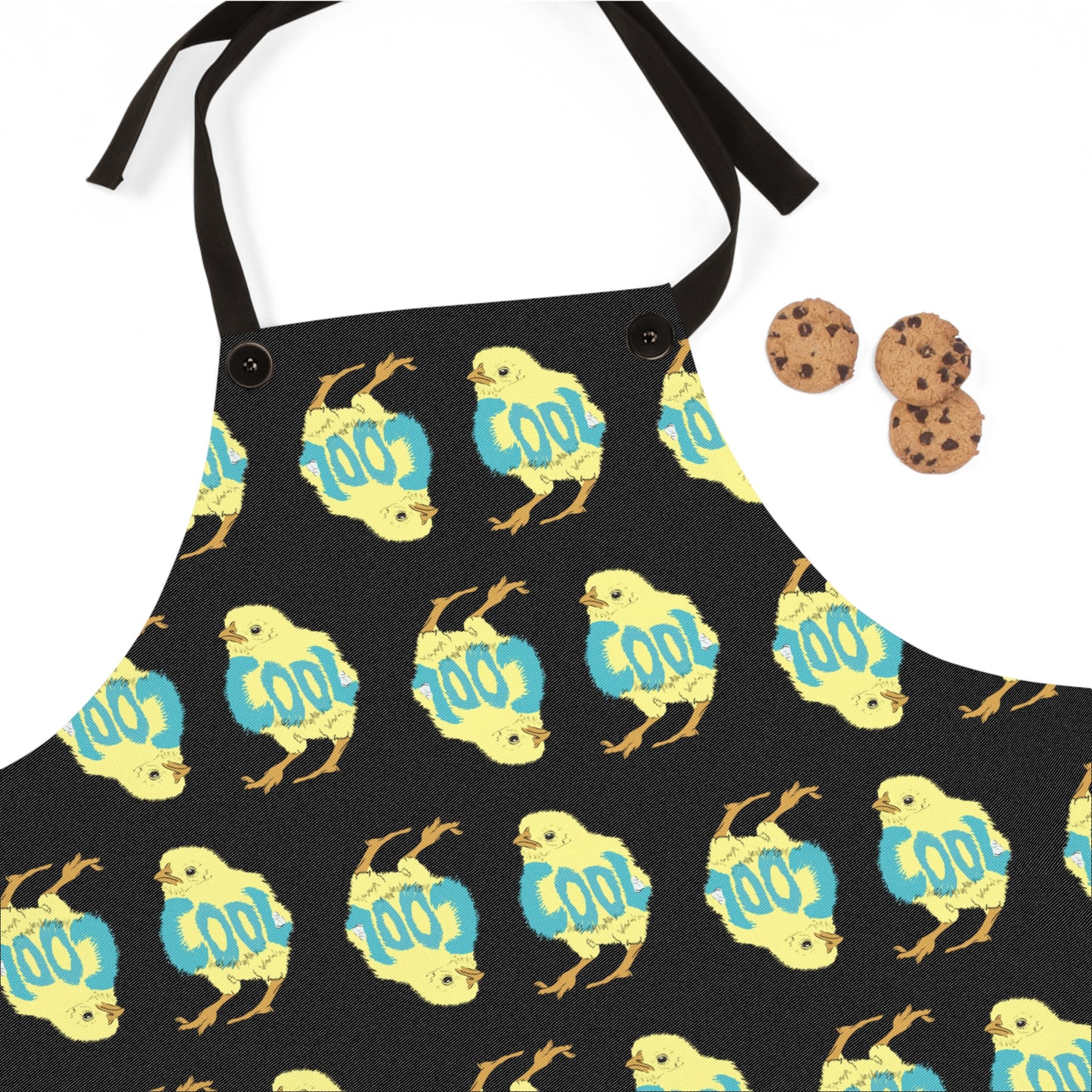 Cool Chick (Black - repeating - Apron )