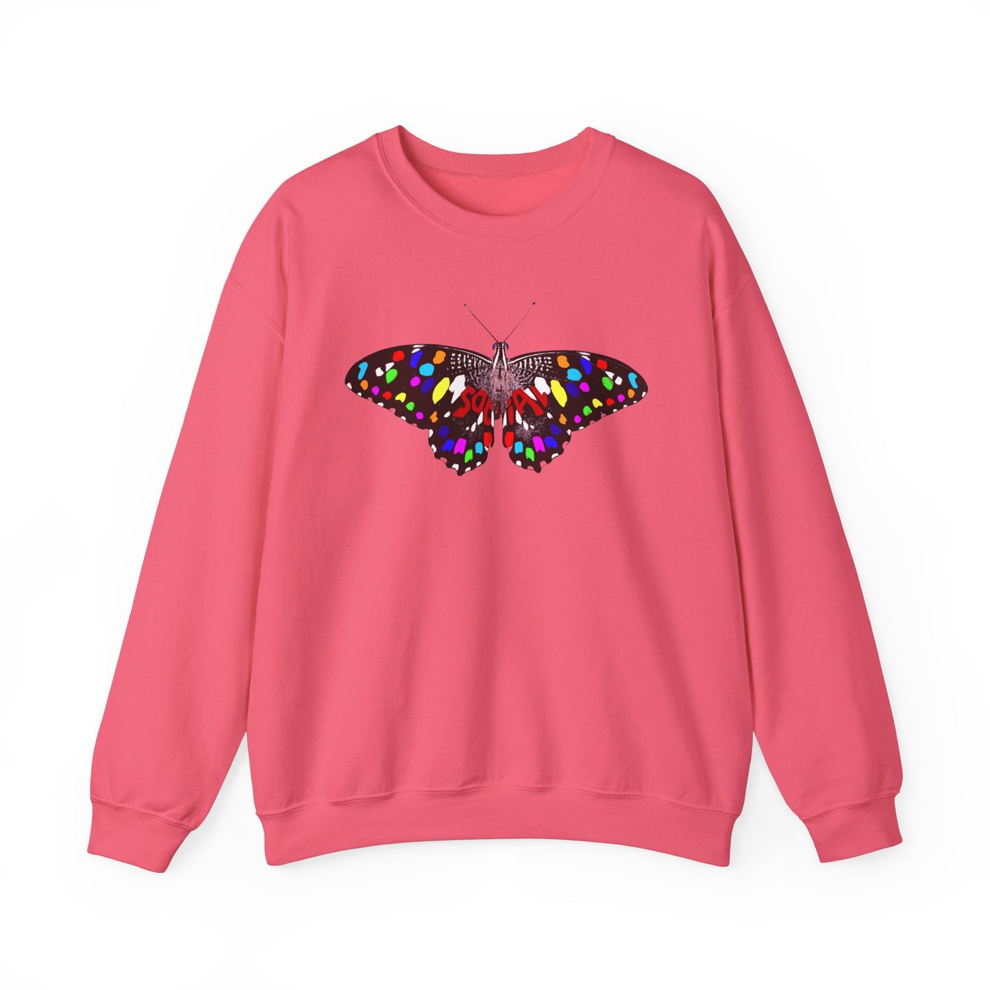 Social Butterfly Multi (Unisex Heavy Blend™ Crewneck Sweatshirt)