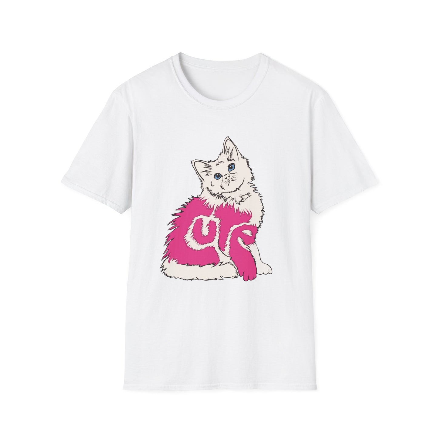 Cute Kitten (Unisex Softstyle T-Shirt)