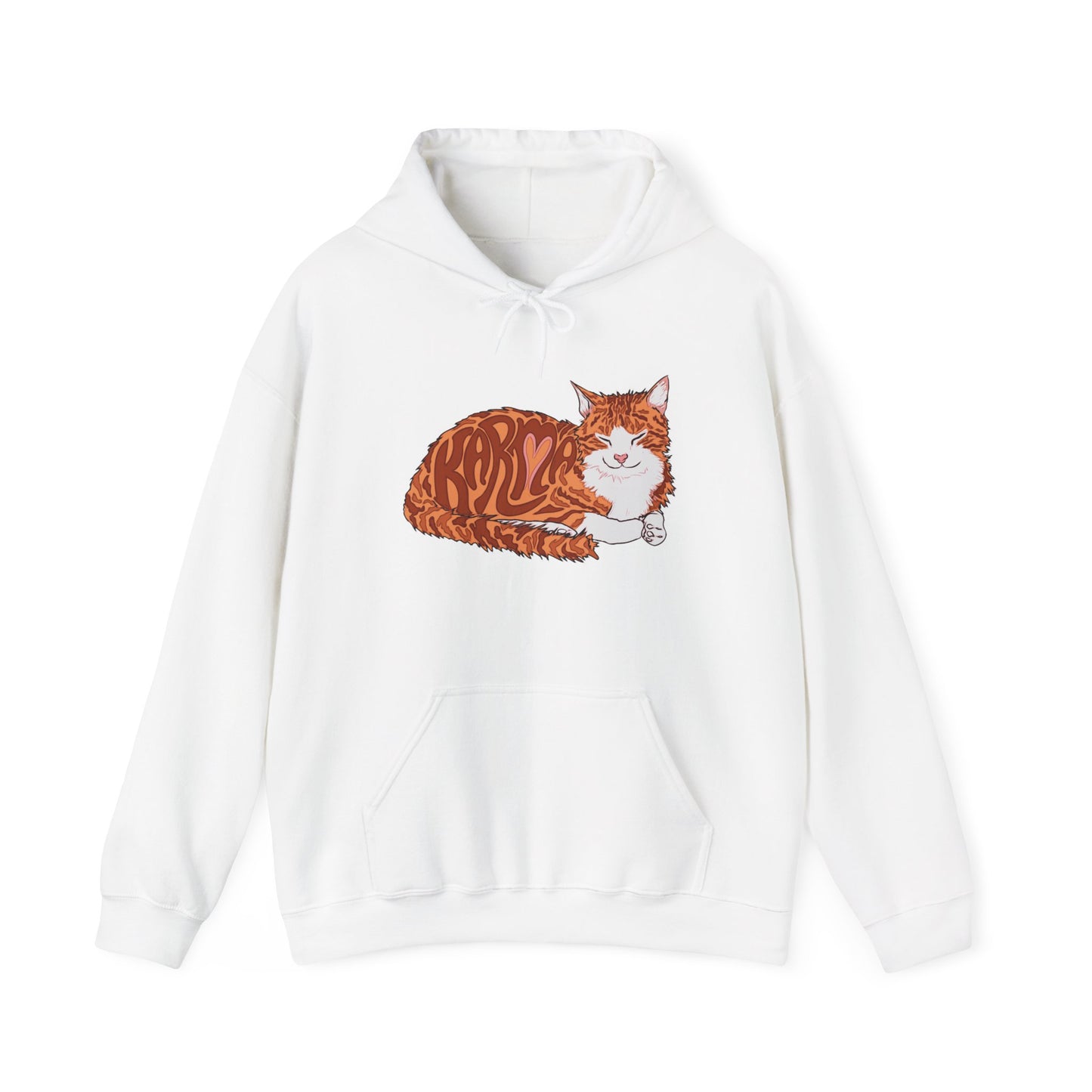 Karma Cat (Unisex Heavy Blend™ Hooded Sweatshirt)