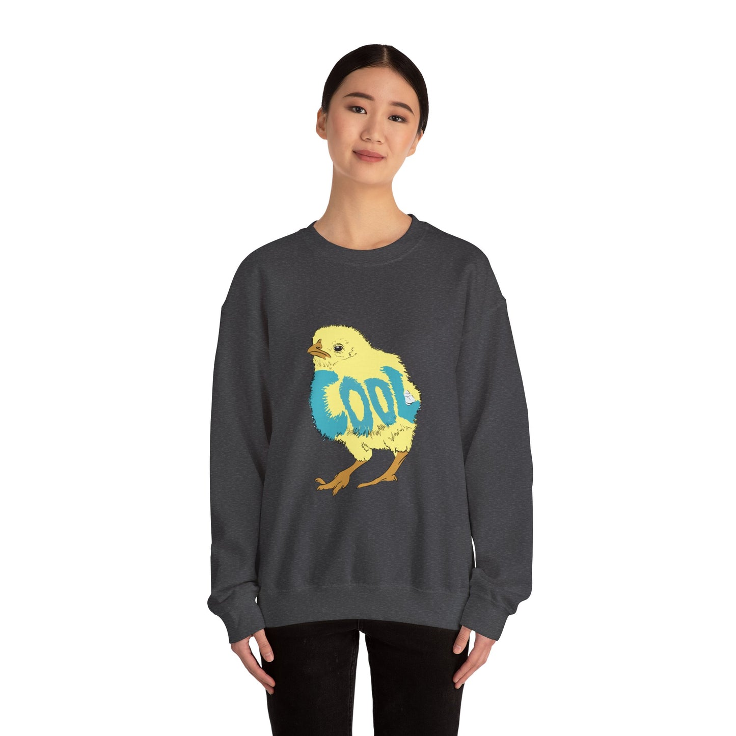 Cool Chick (Unisex Heavy Blend™ Crewneck Sweatshirt)