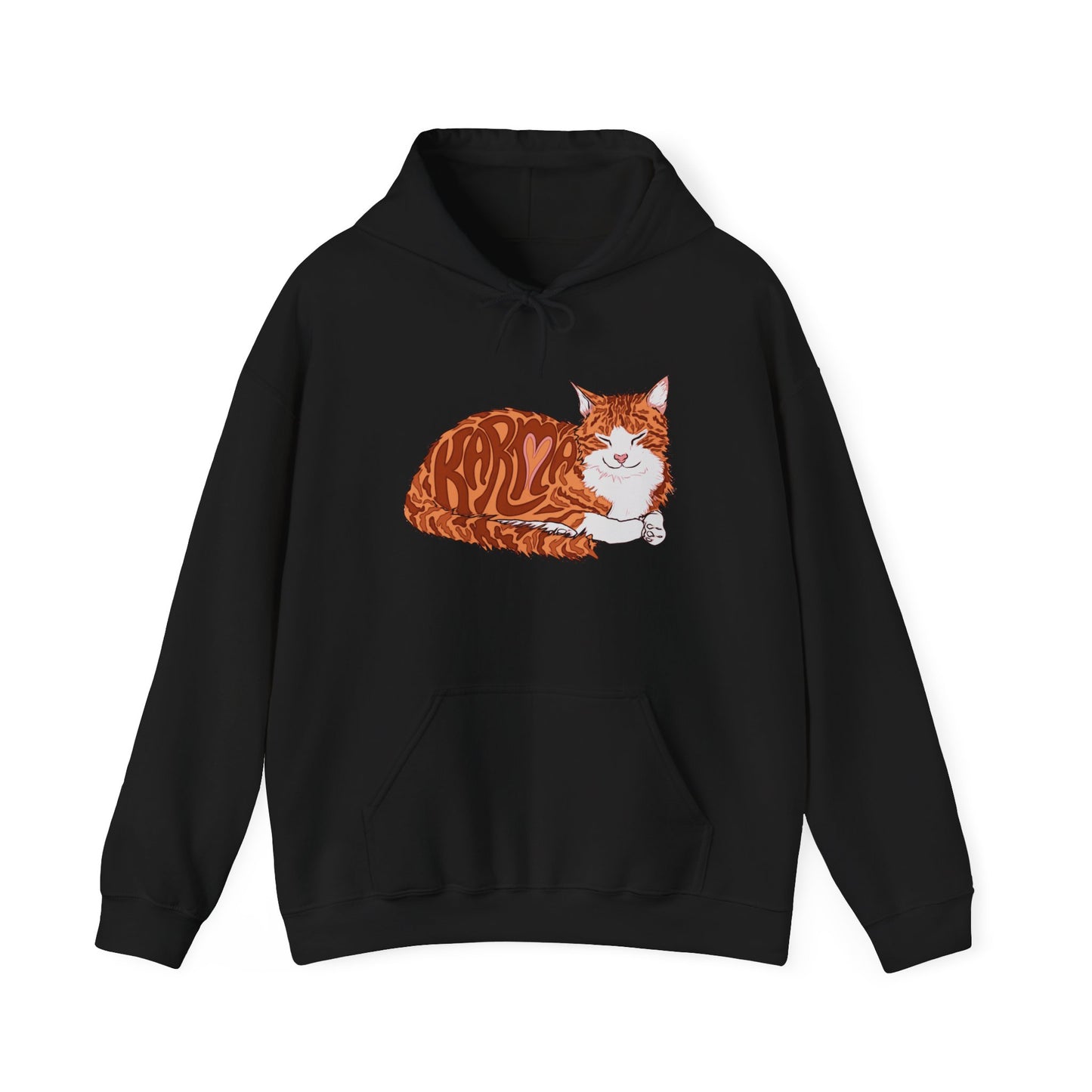 Karma Cat (Unisex Heavy Blend™ Hooded Sweatshirt)