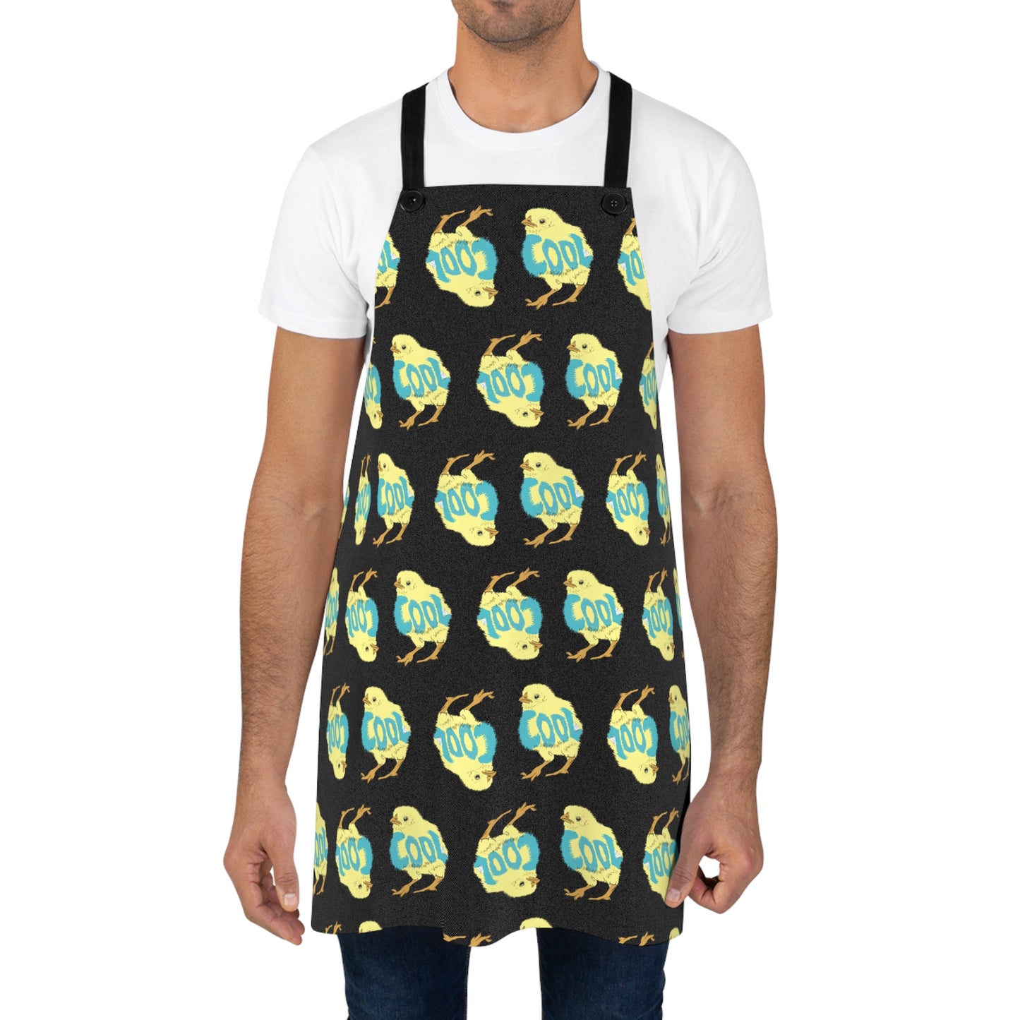 Cool Chick (Black - repeating - Apron )