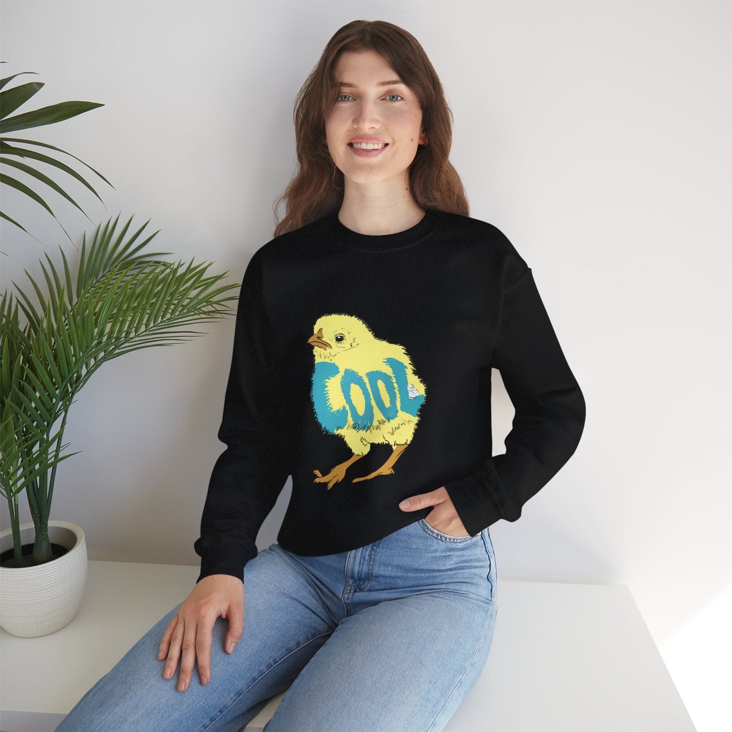 Cool Chick (Unisex Heavy Blend™ Crewneck Sweatshirt)