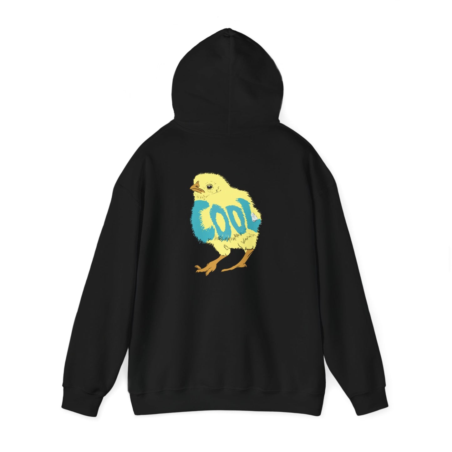 Cool Chick Back-side (Unisex Heavy Blend™ Hooded Sweatshirt)