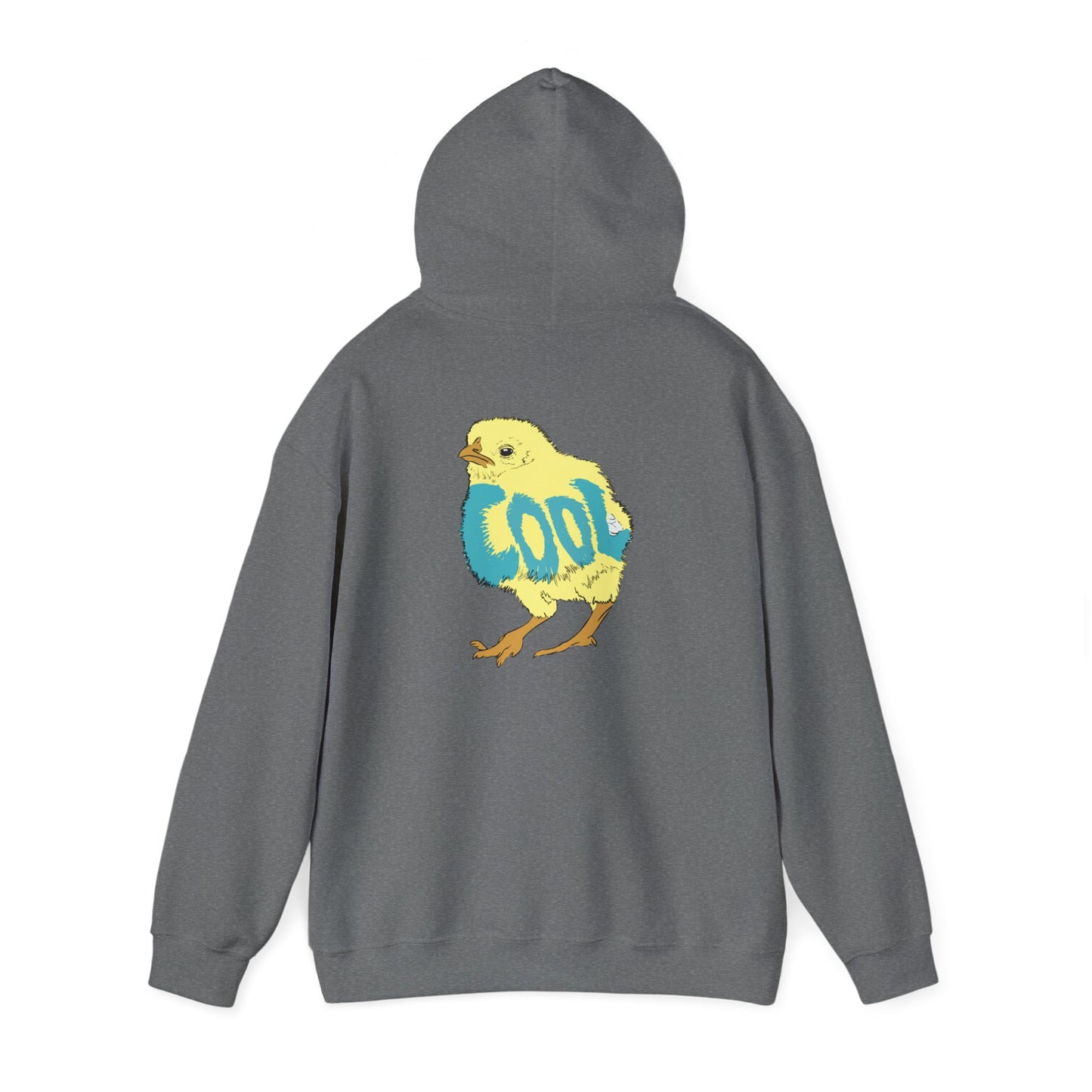 Cool Chick Back-side (Unisex Heavy Blend™ Hooded Sweatshirt)