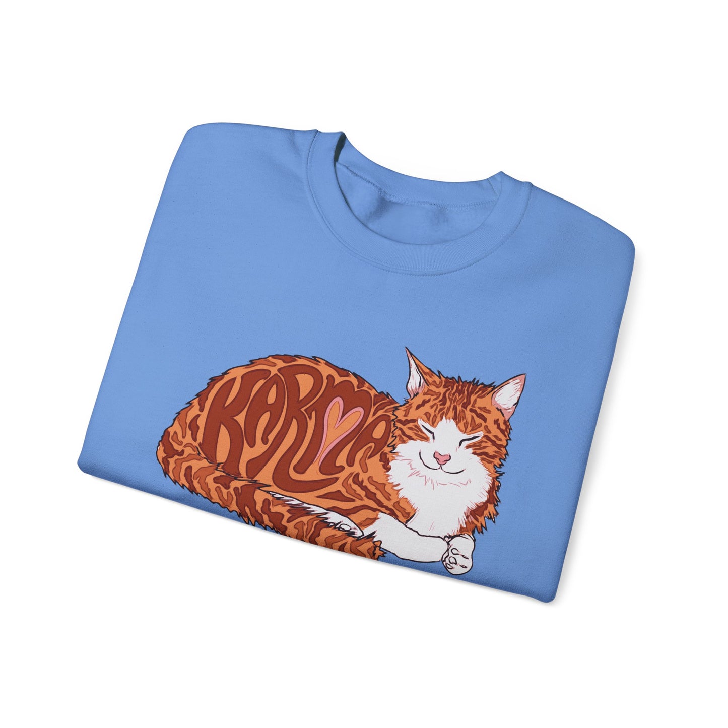 Karma Cat (Unisex Heavy Blend™ Crewneck Sweatshirt)