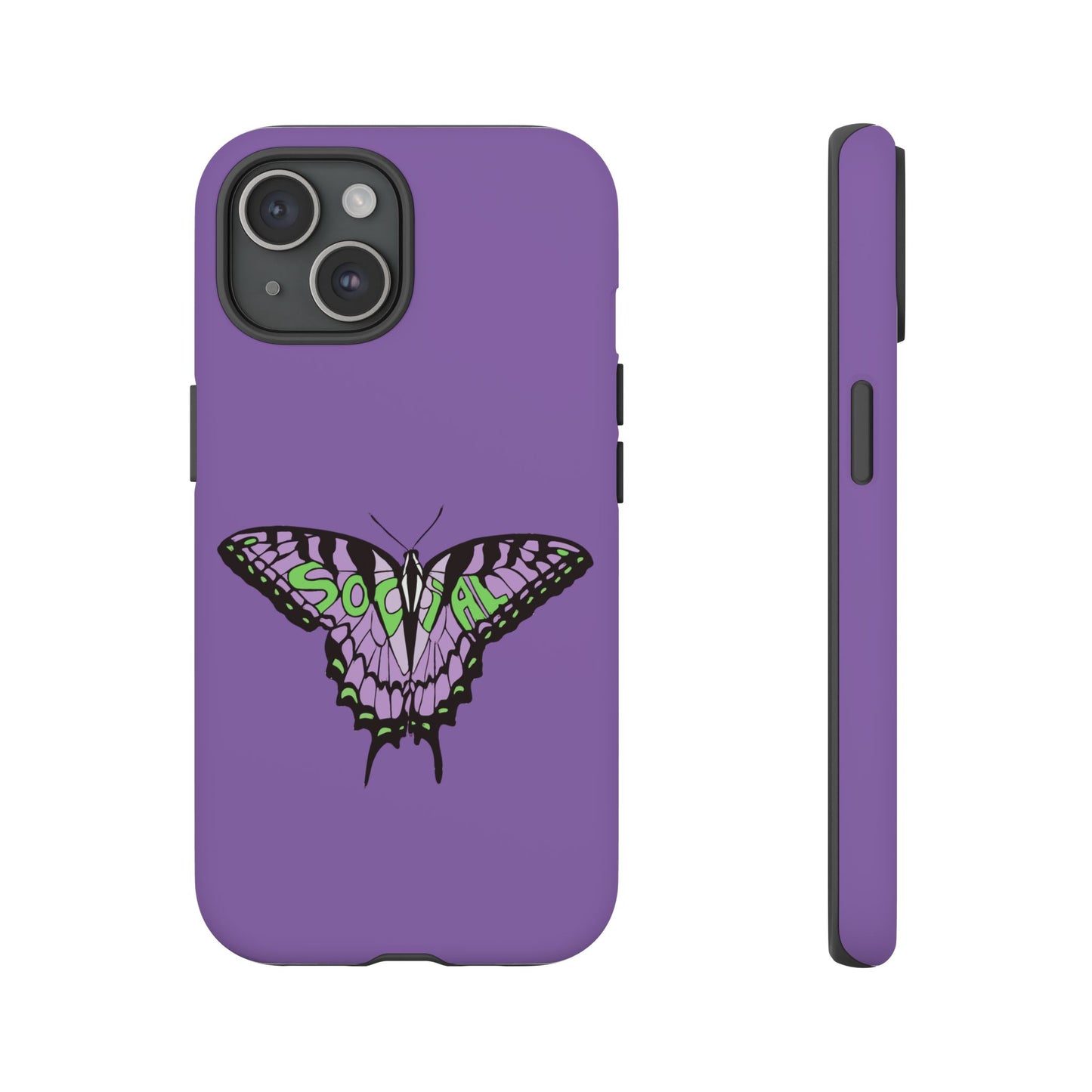 Social Butterfly green/purple (Tough Cases)