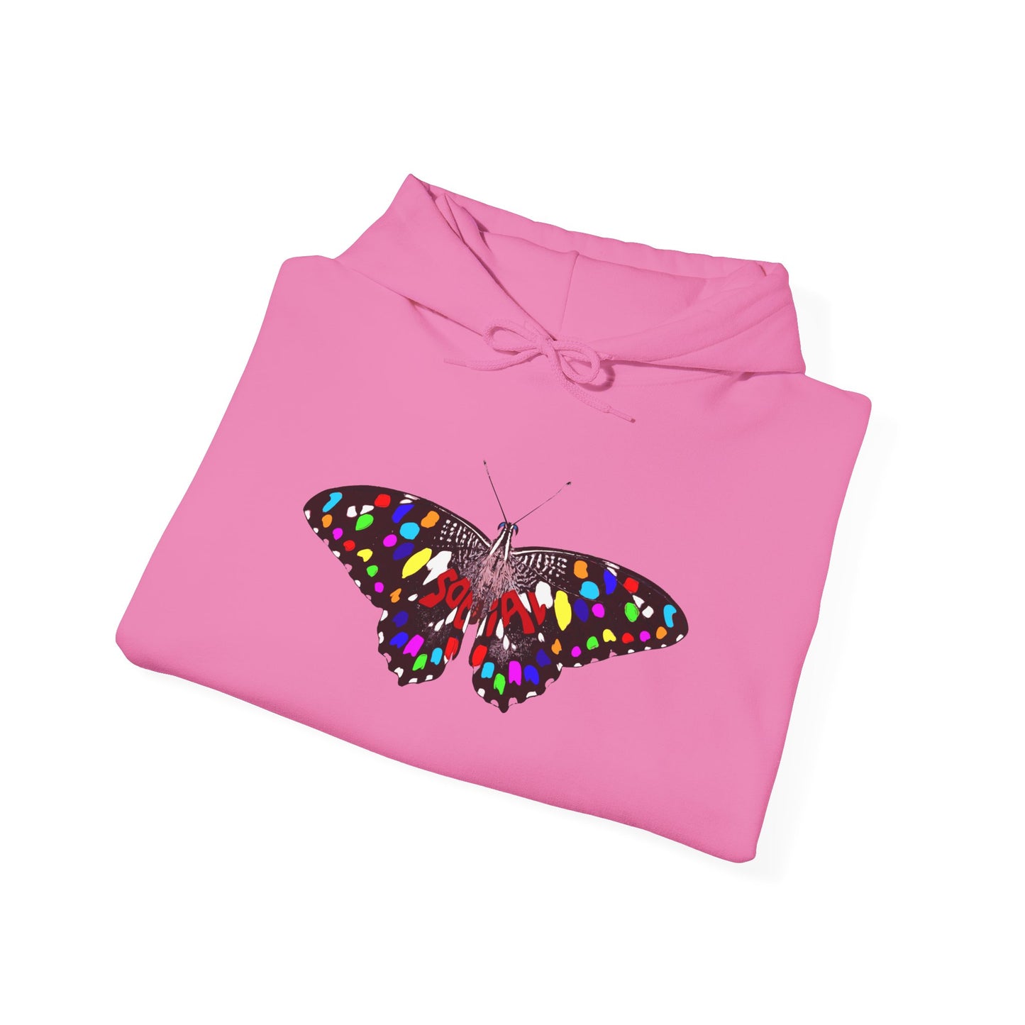 Social Butterfly Multi (Unisex Heavy Blend™ Hooded Sweatshirt)