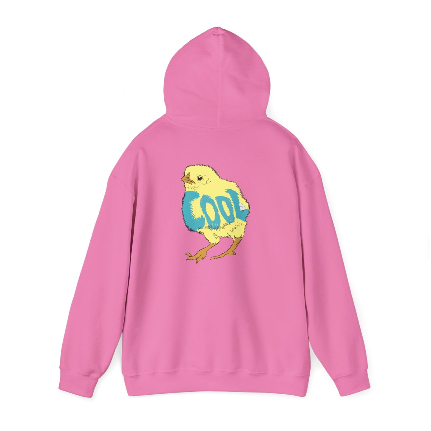 Cool Chick Back-side (Unisex Heavy Blend™ Hooded Sweatshirt)
