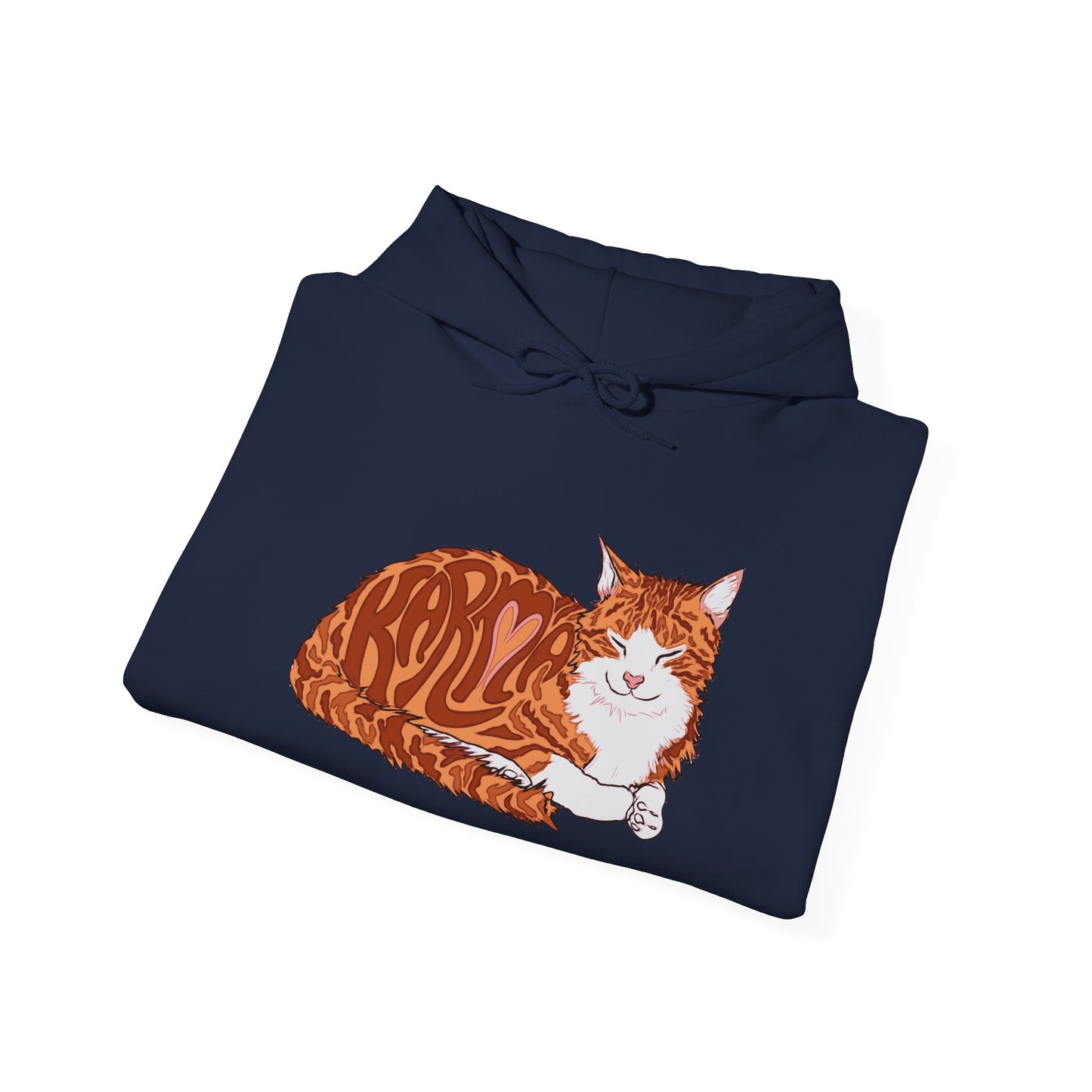 Karma Cat (Unisex Heavy Blend™ Hooded Sweatshirt)