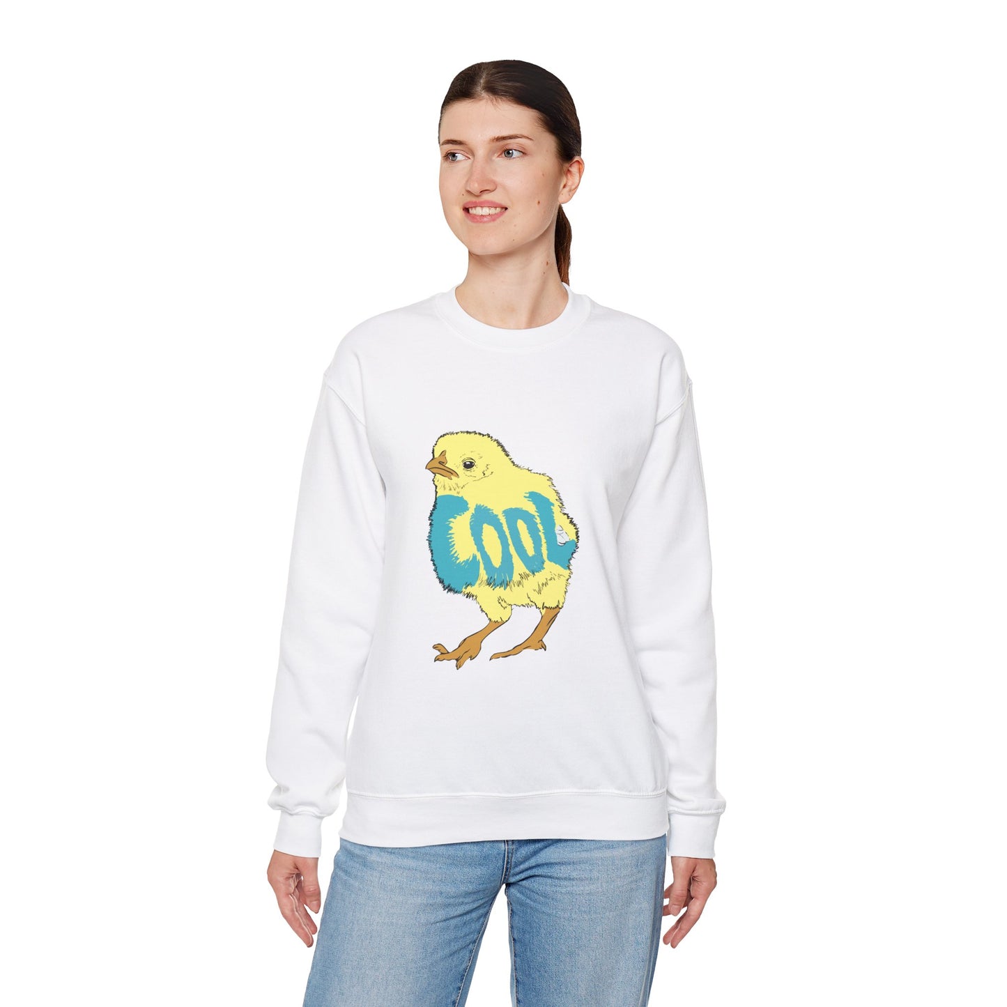 Cool Chick (Unisex Heavy Blend™ Crewneck Sweatshirt)