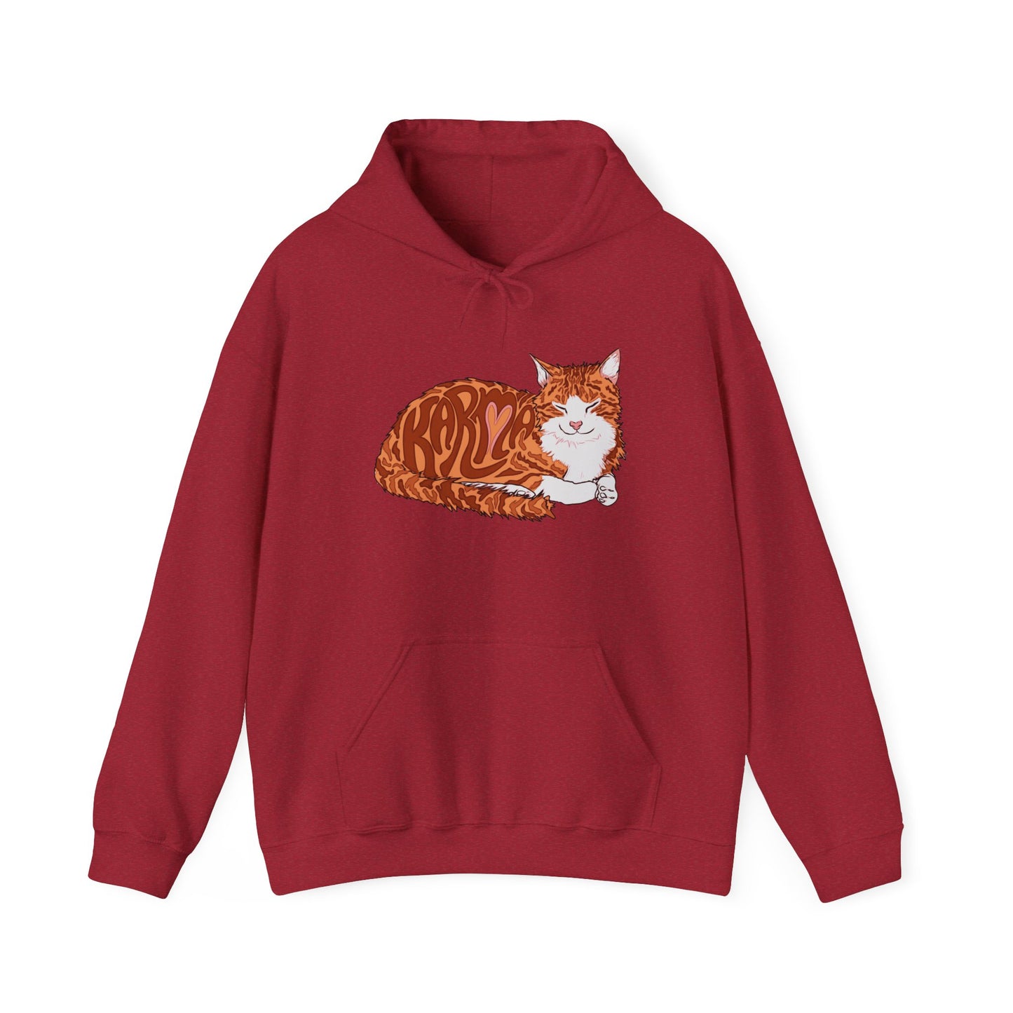 Karma Cat (Unisex Heavy Blend™ Hooded Sweatshirt)