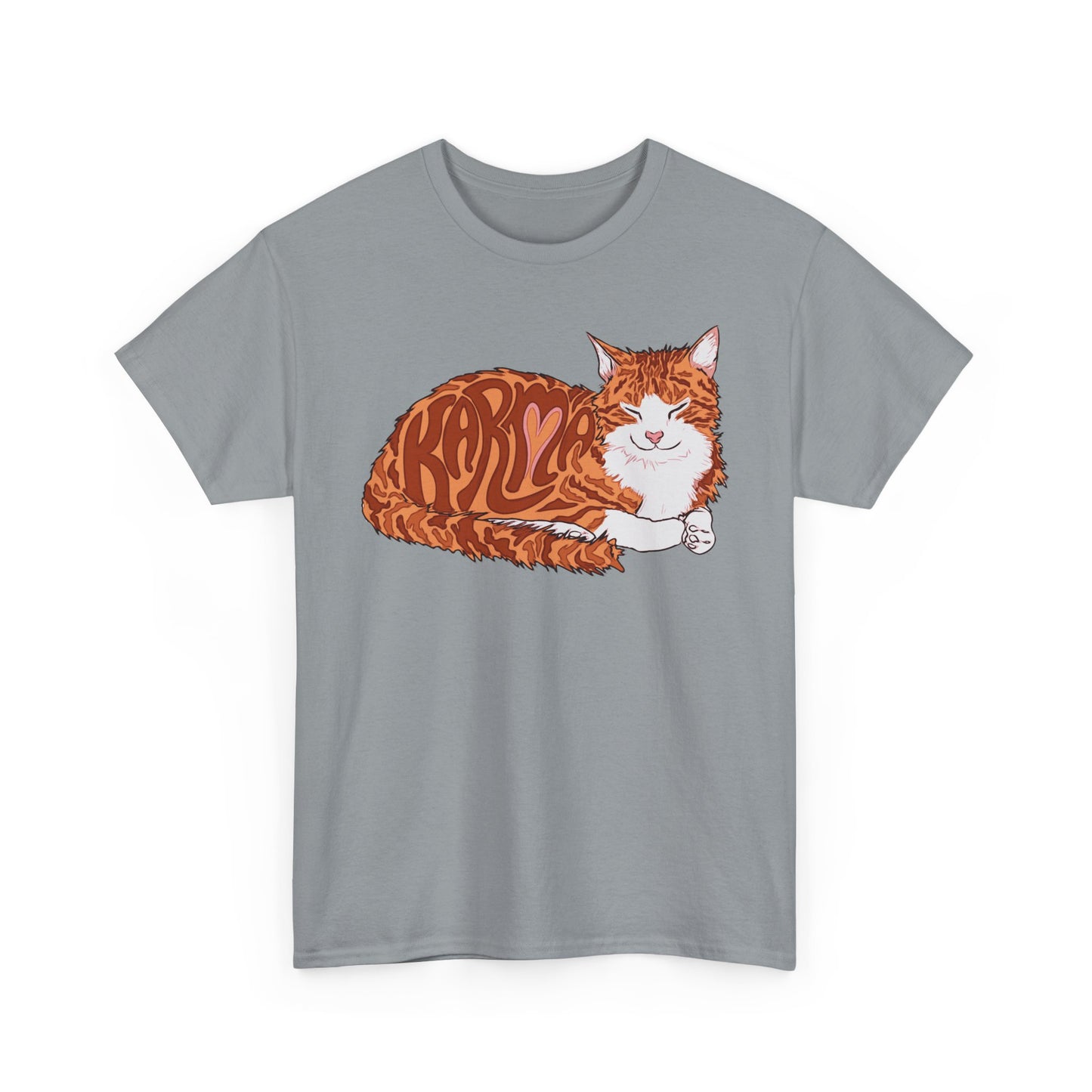 Karma Cat (Unisex Heavy Cotton Tee)