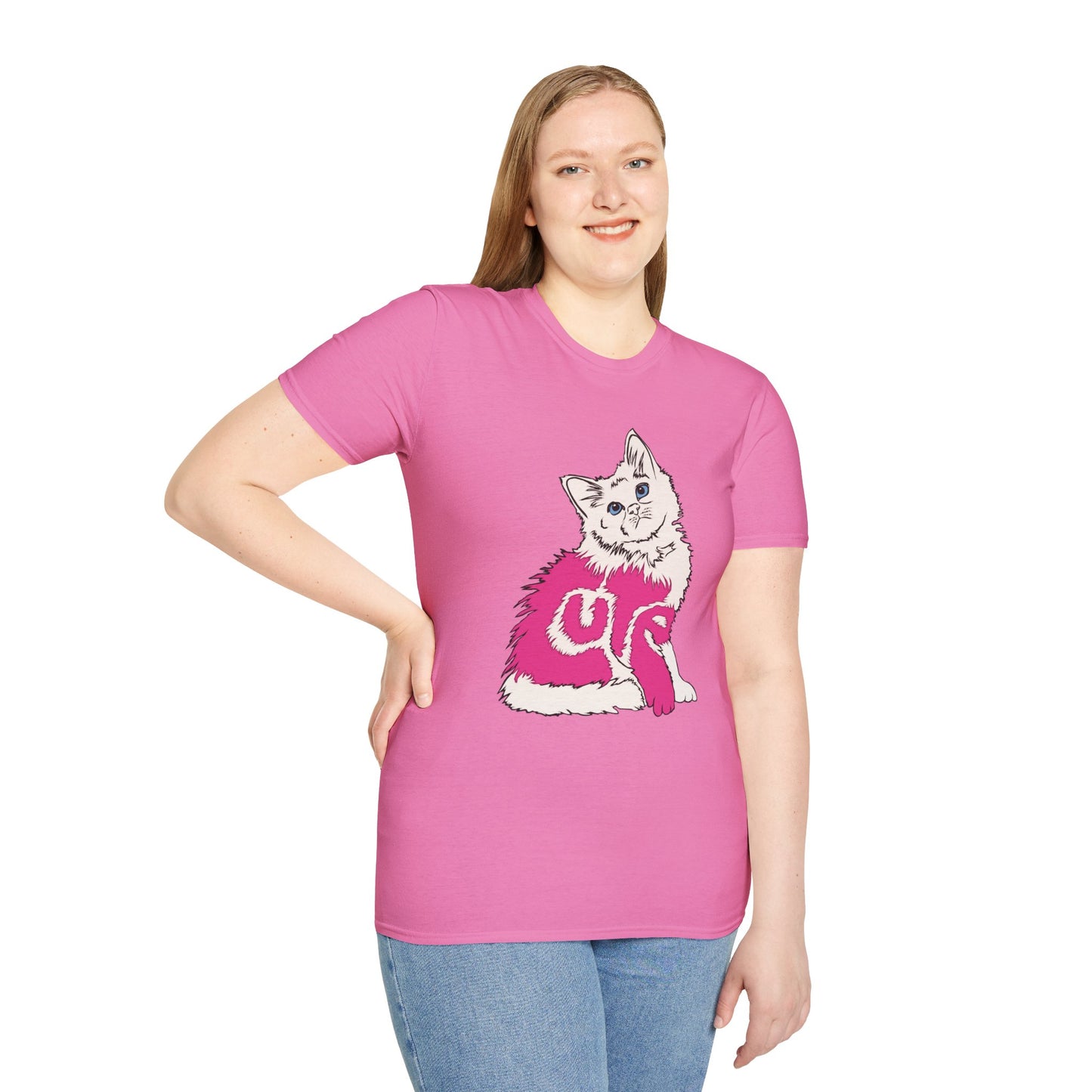 Cute Kitten (Unisex Softstyle T-Shirt)