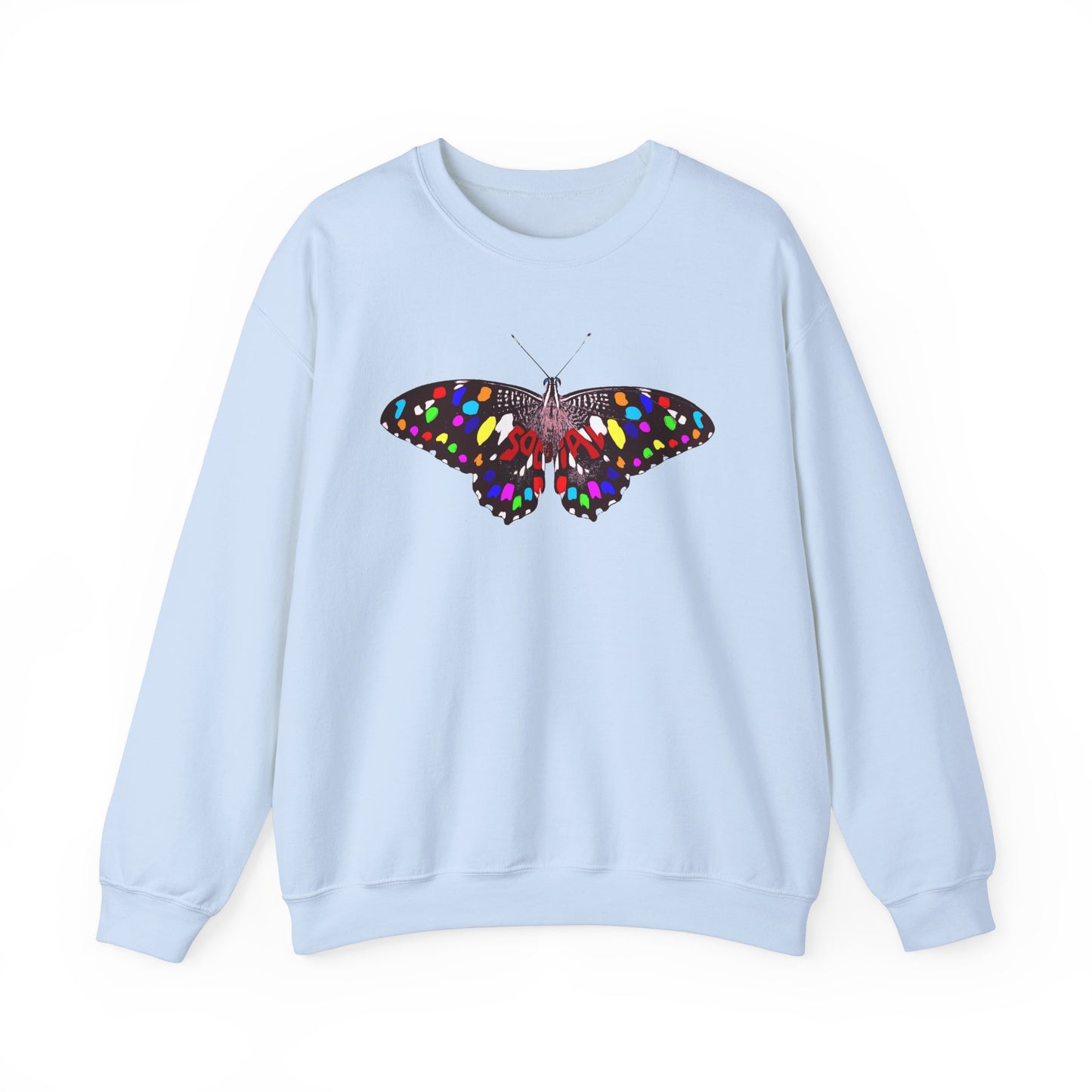 Social Butterfly Multi (Unisex Heavy Blend™ Crewneck Sweatshirt)