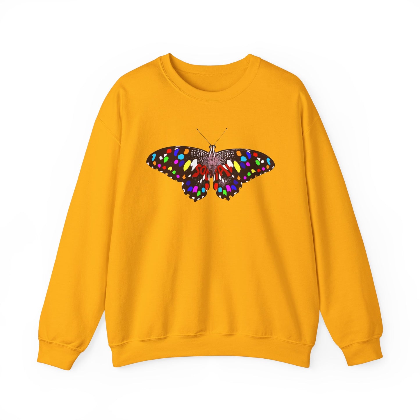 Social Butterfly Multi (Unisex Heavy Blend™ Crewneck Sweatshirt)