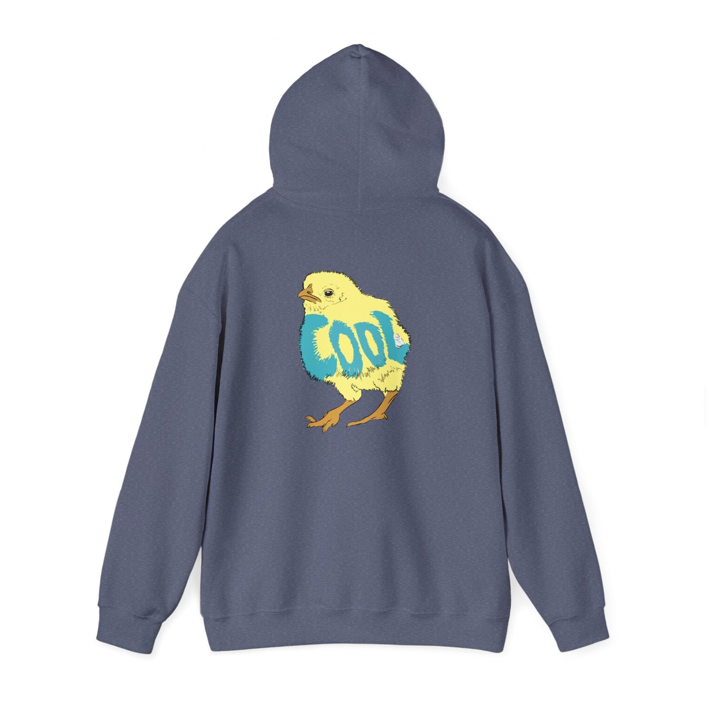 Cool Chick Back-side (Unisex Heavy Blend™ Hooded Sweatshirt)
