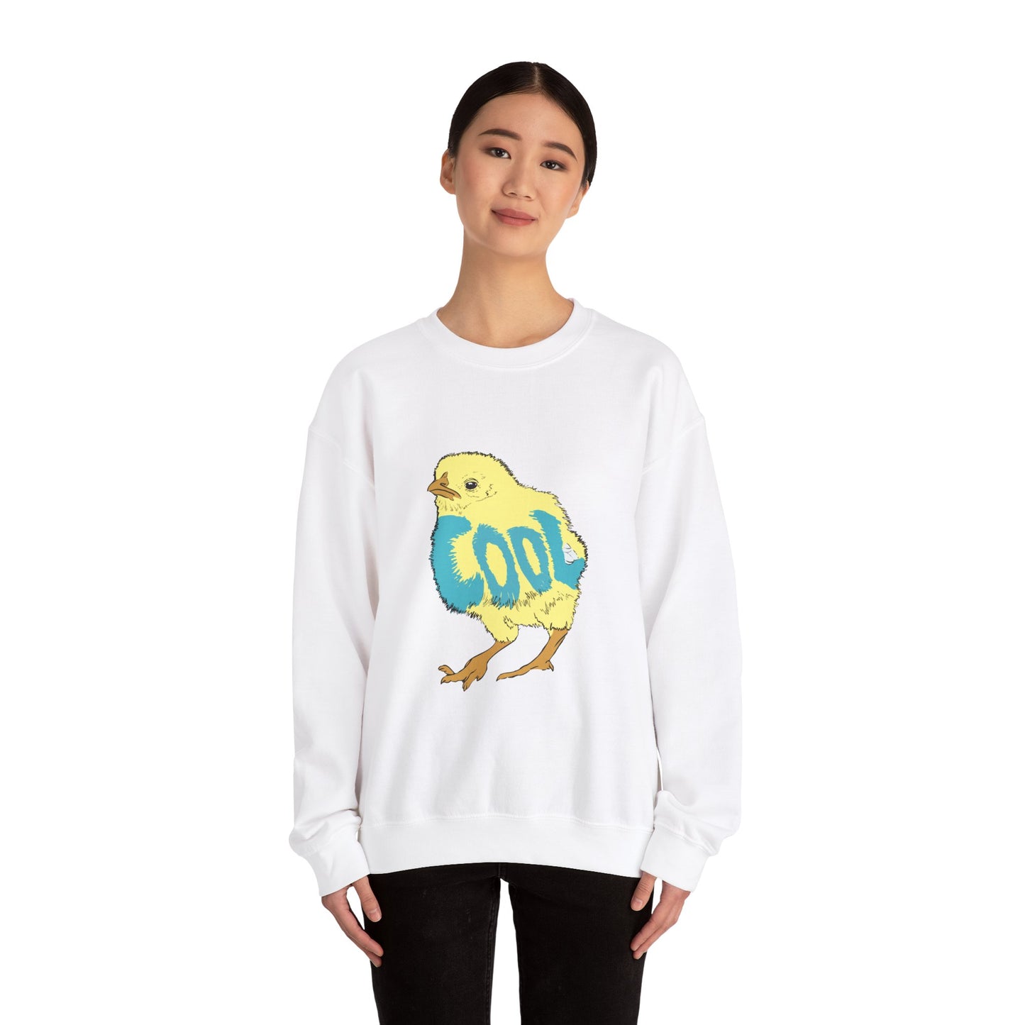 Cool Chick (Unisex Heavy Blend™ Crewneck Sweatshirt)